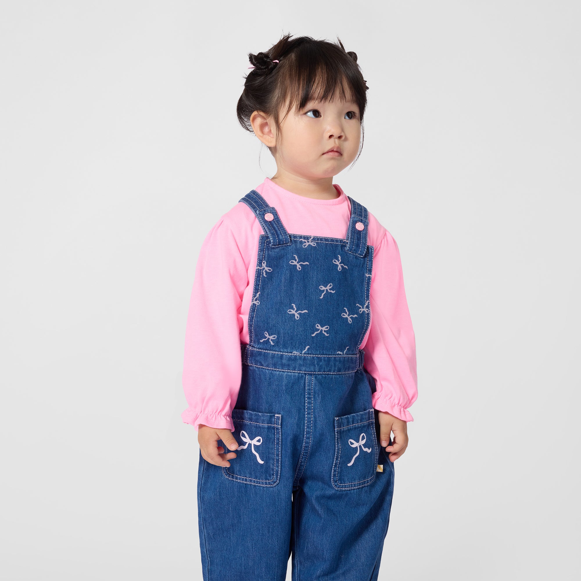 Baby Girls Blue Denim Jumpsuit