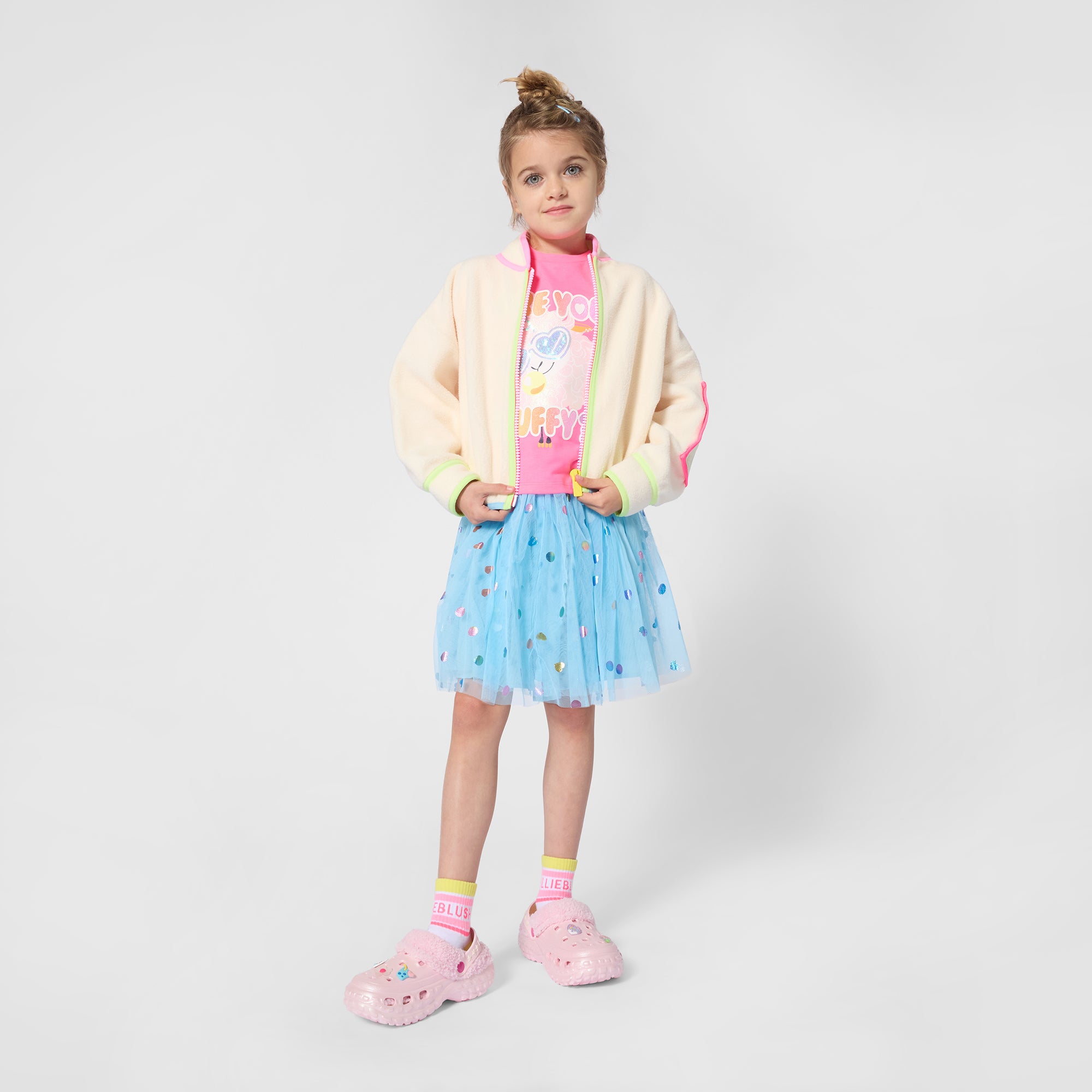 Girls Light Blue Tulle Skirt