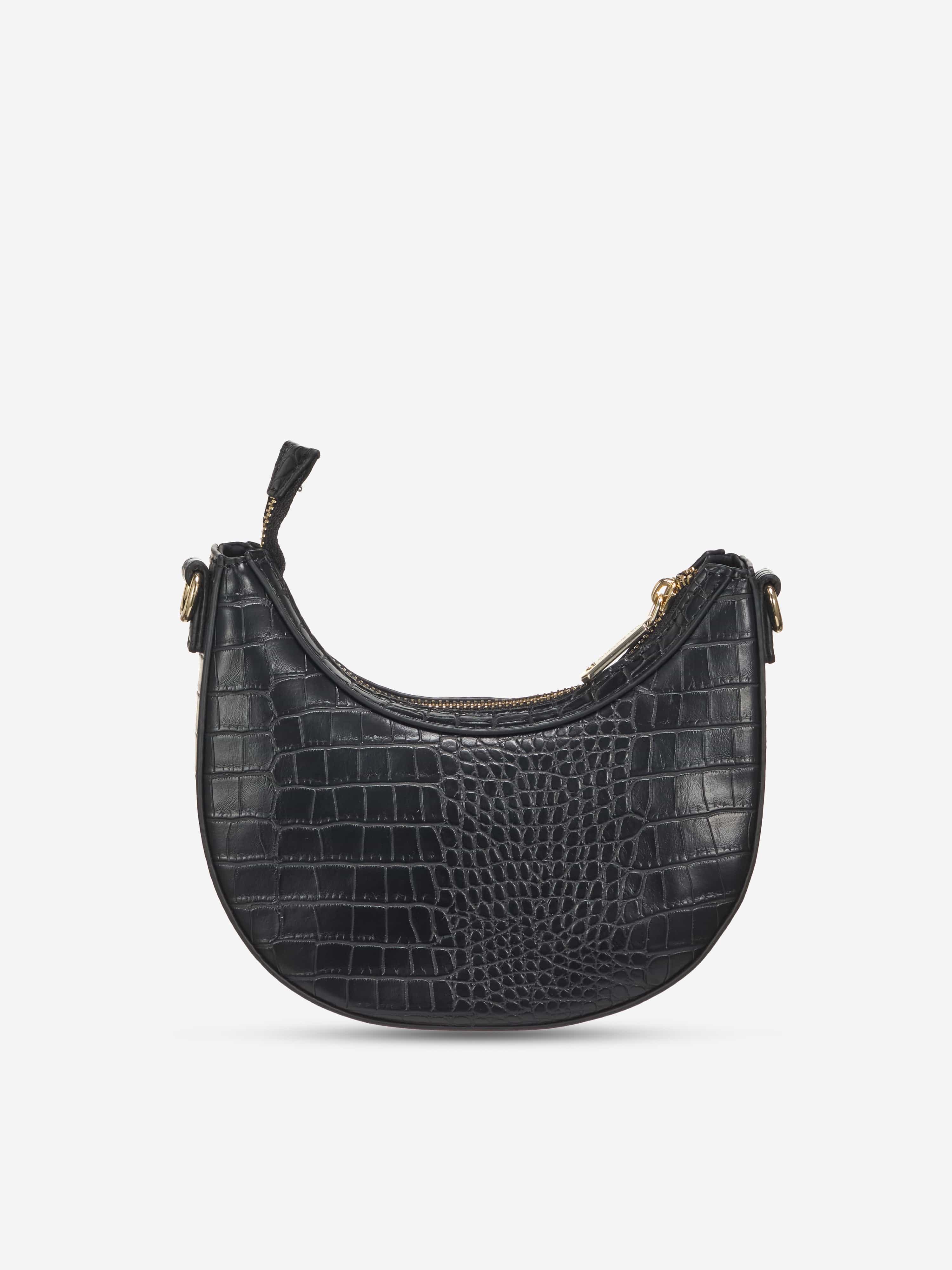 Girls Icon Hobo Bag in Black (18.5cm)