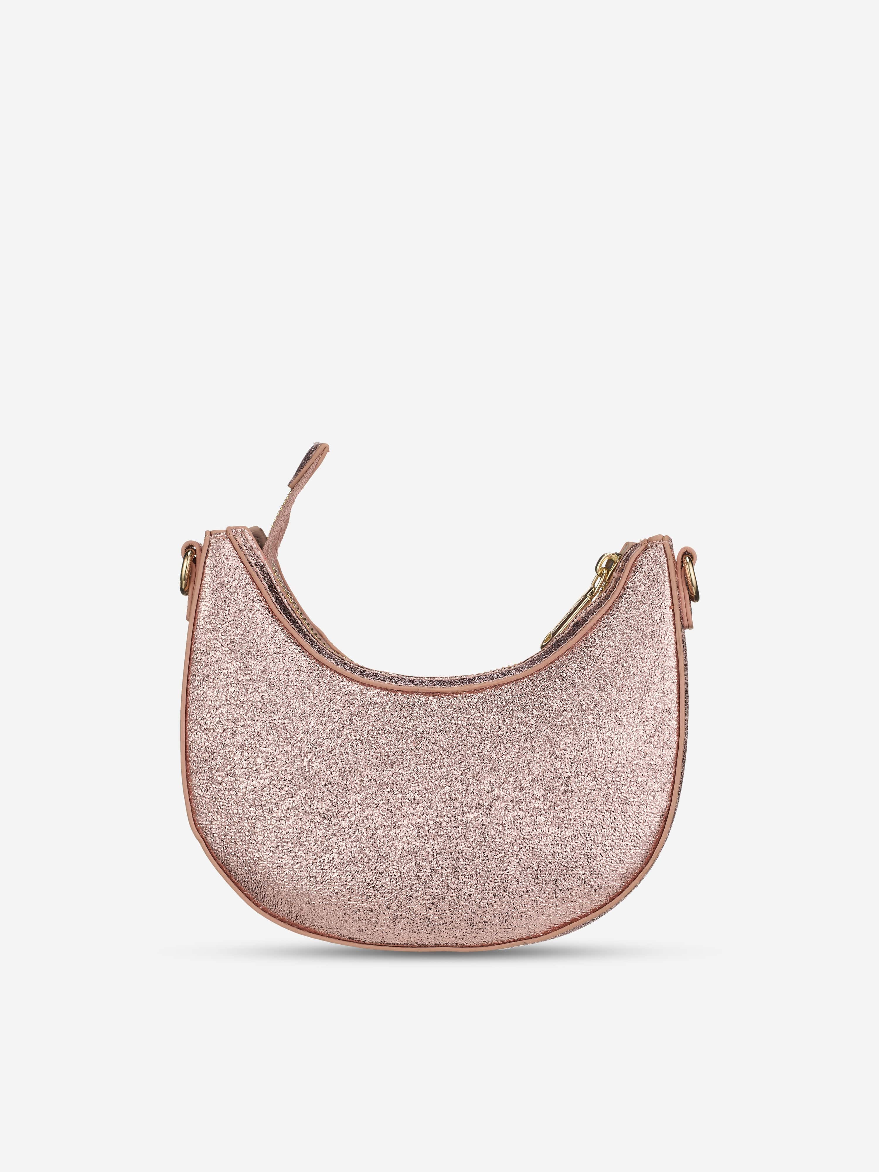 Girls Icon Hobo Bag in Pink (18.5cm)