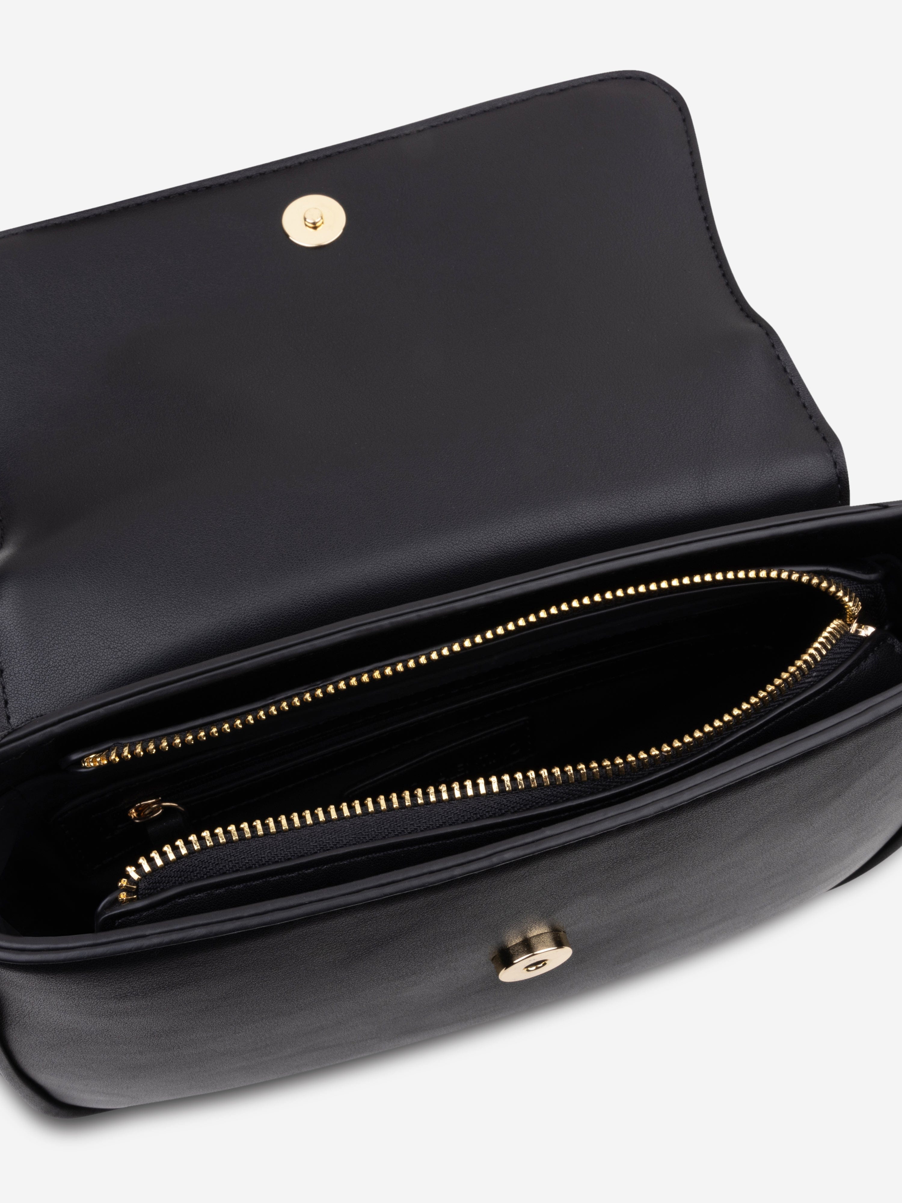 Girls Shari Flap Bag in Black (26cm)