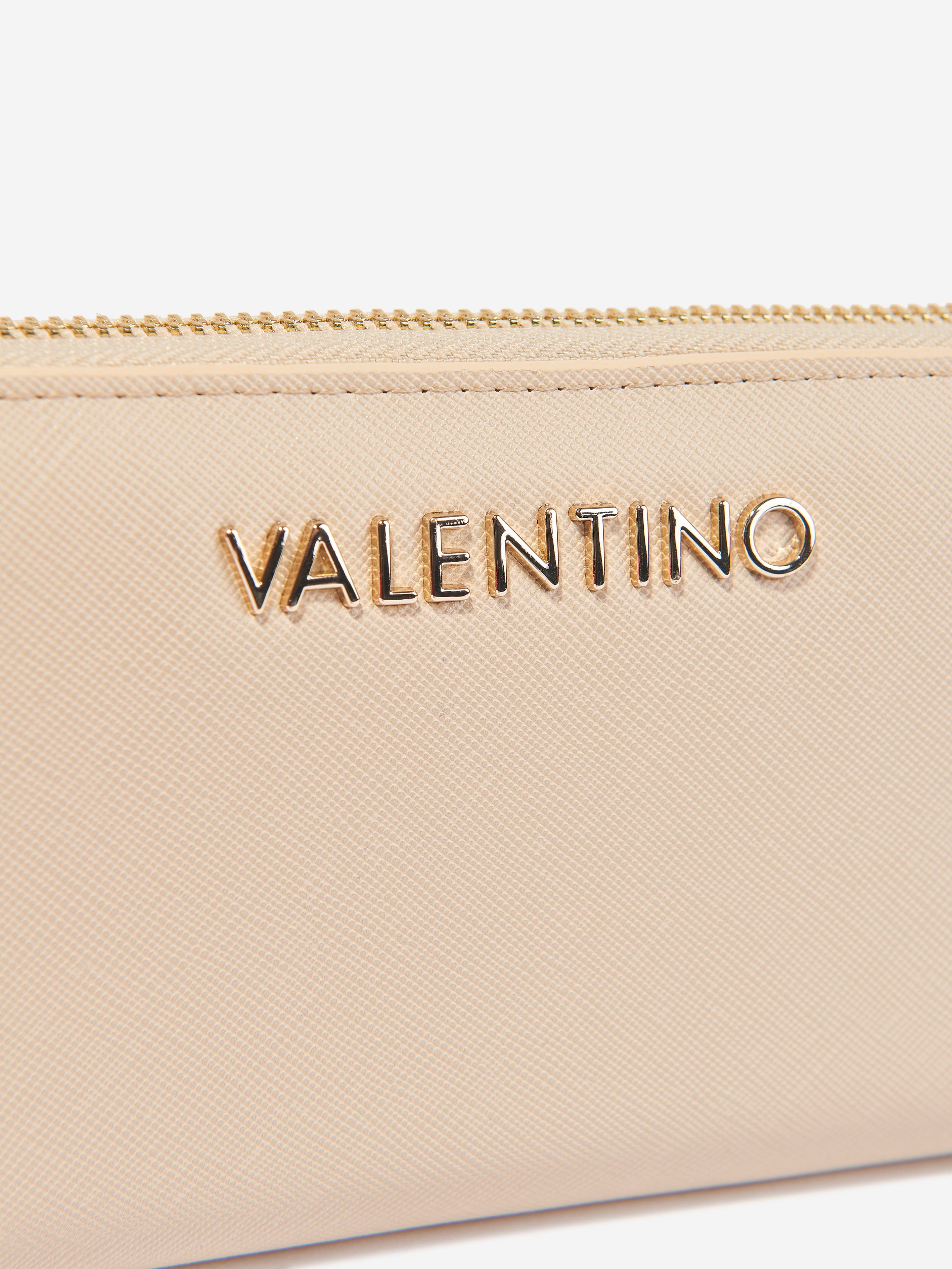 Valentino Girls Divina SA Zip Around Wallet in Beige (19.5cm)