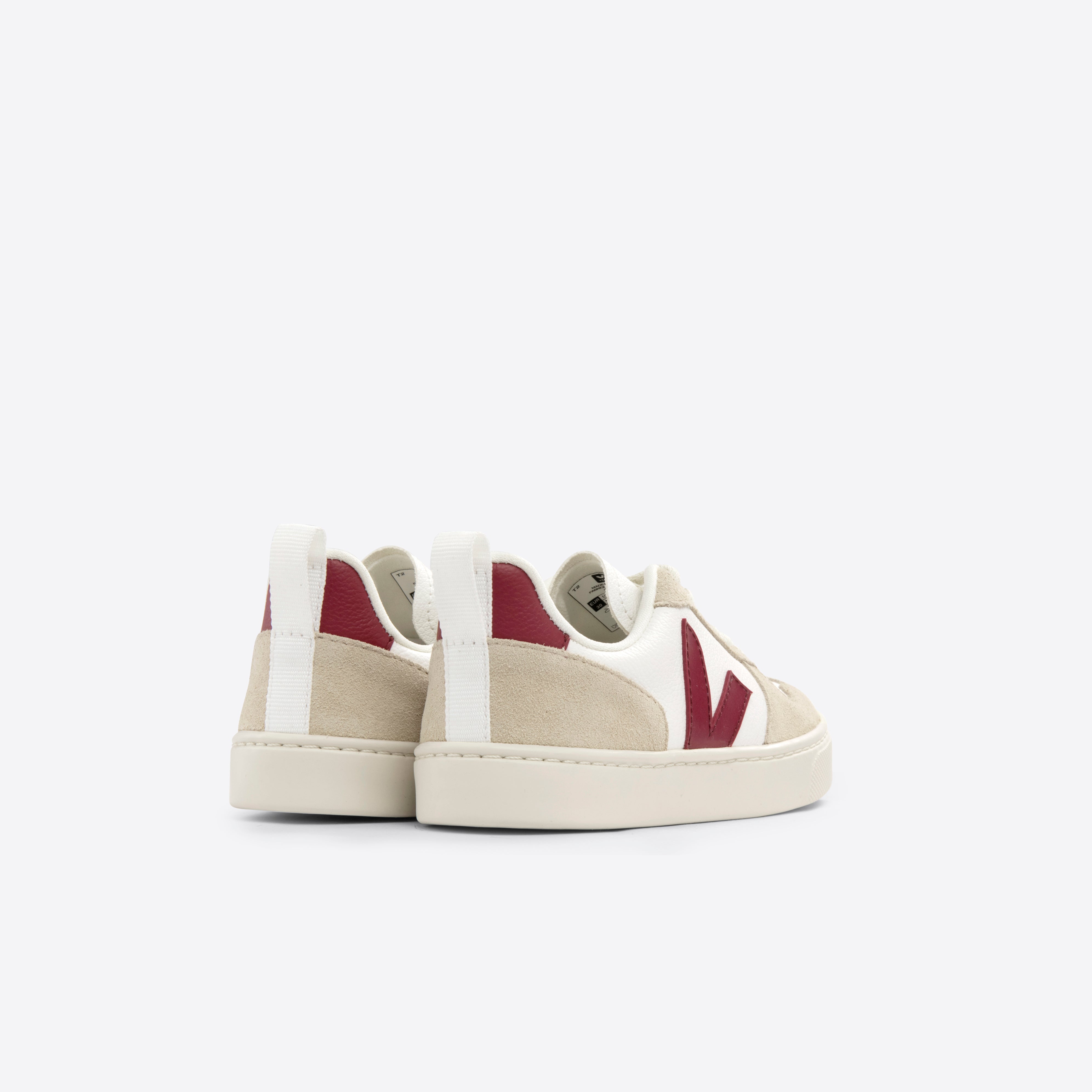 Boys & Girls White "SMALL V-10 L" Shoes
