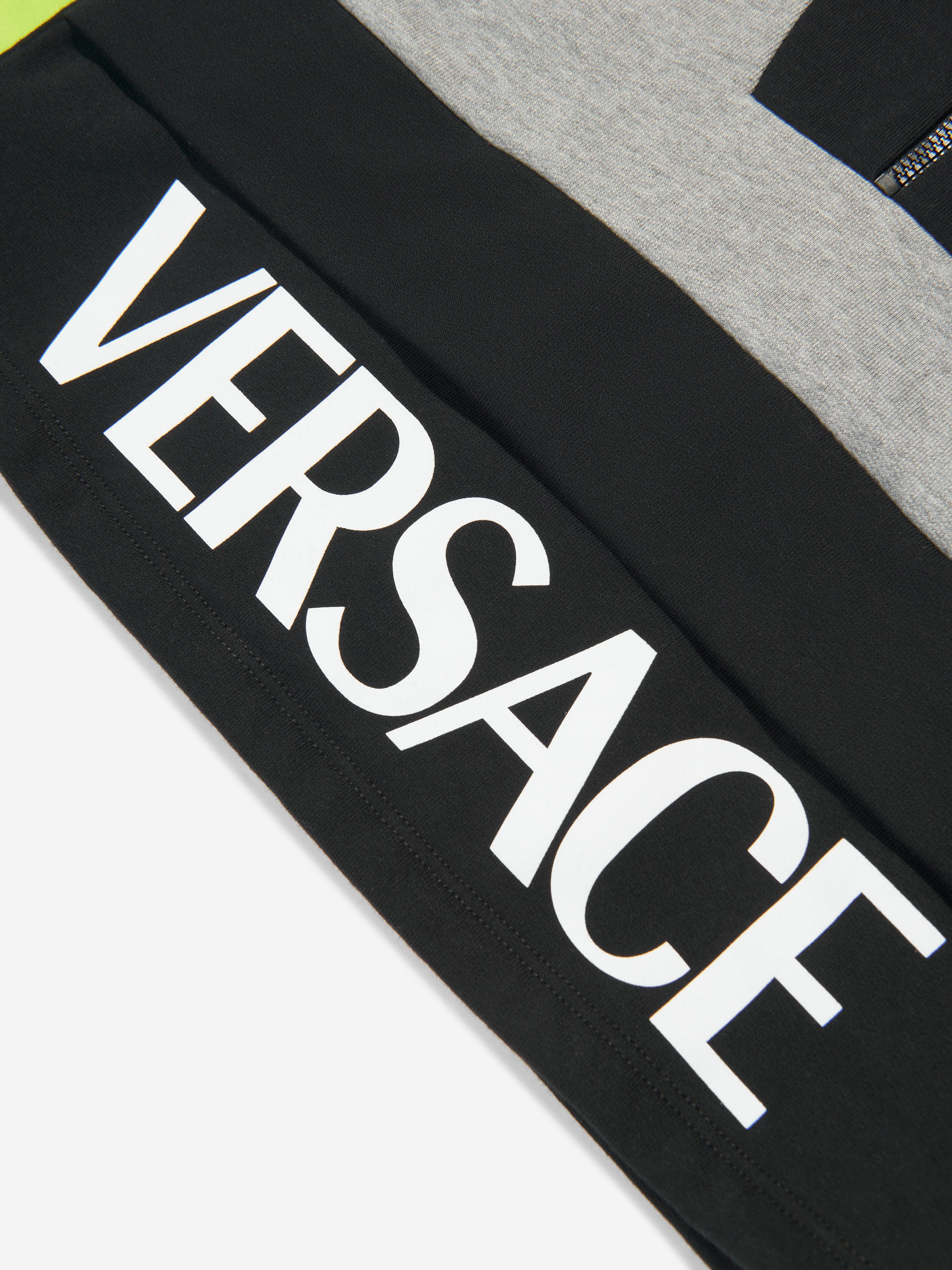 Versace Boys Half Zip Sweatshirt in Grey