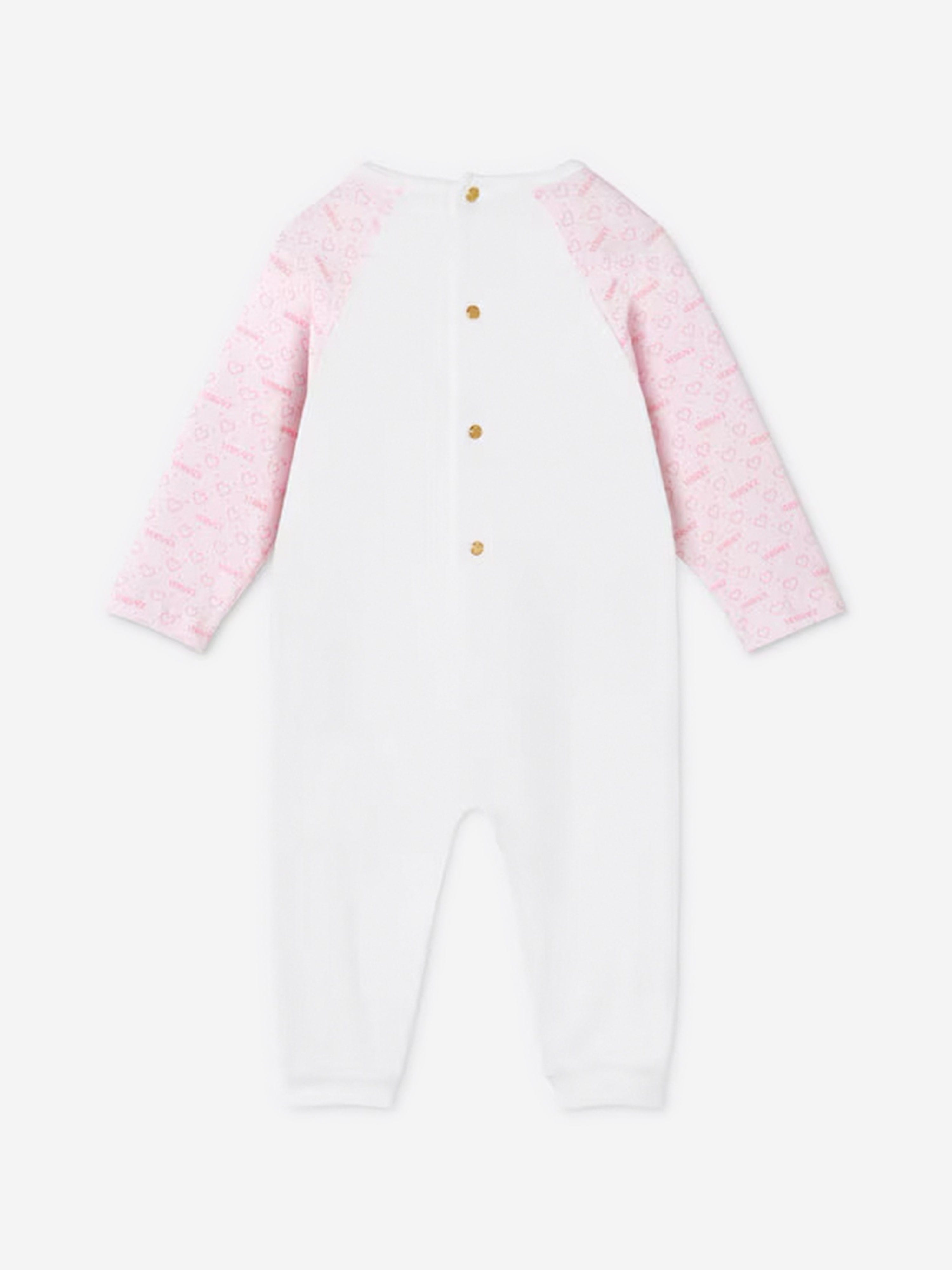 Versace Baby Girls All Hearts Romper in White