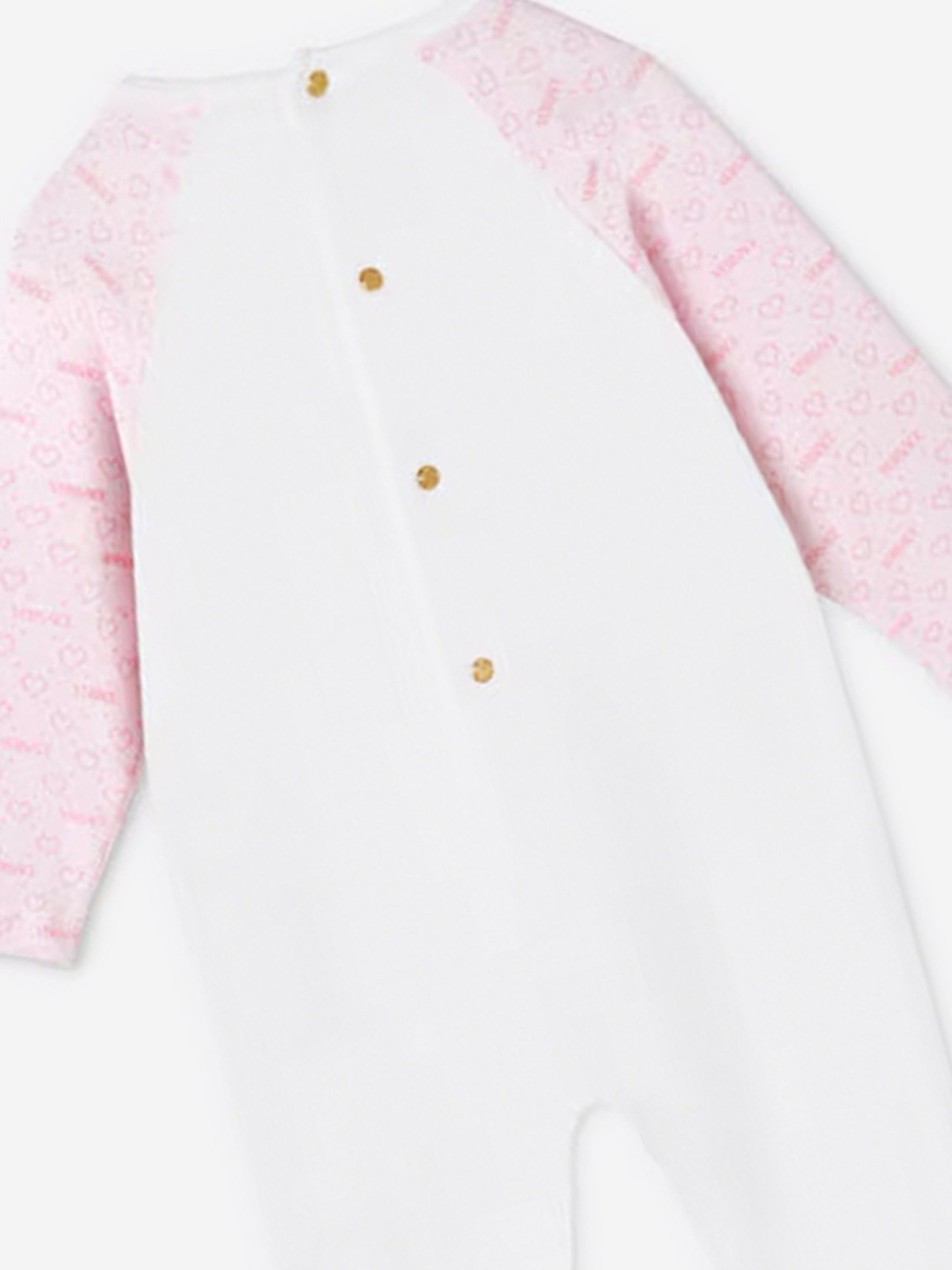 Versace Baby Girls All Hearts Romper in White