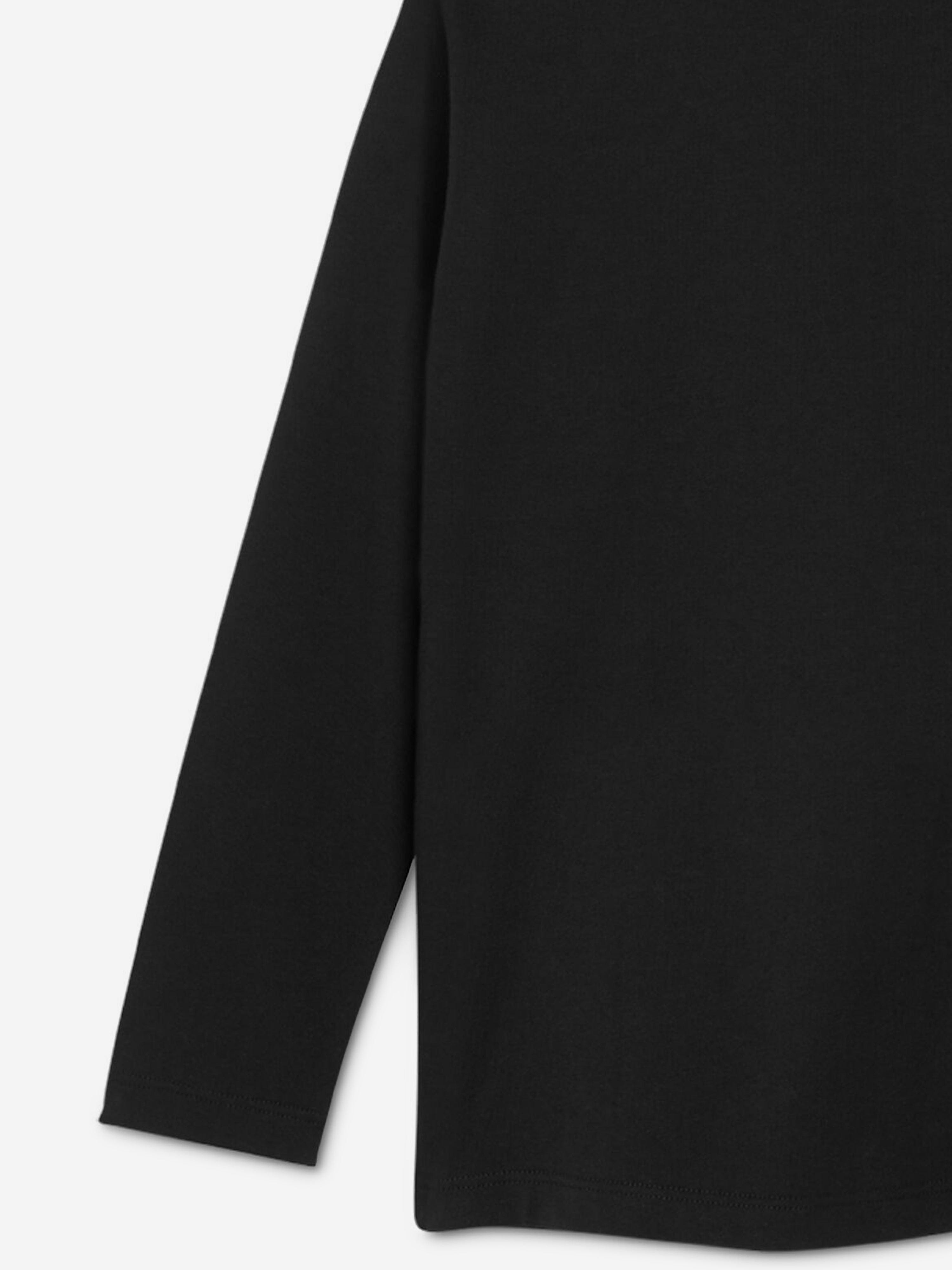 Versace Boys Barocco Long Sleeve T-Shirt in Black