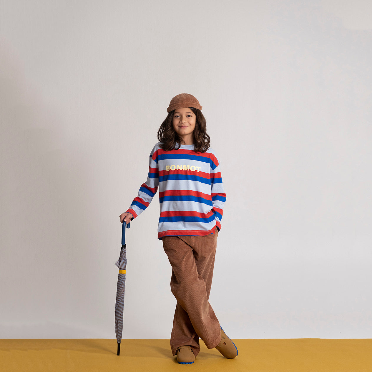 Boys & Girls Brown Corduroy Hat
