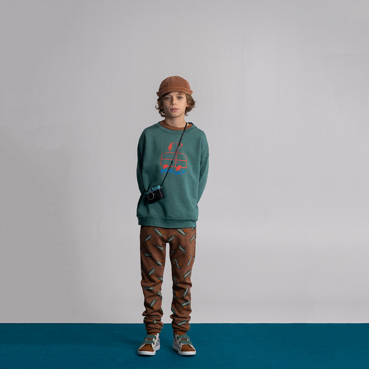 Boys & Girls Brown Corduroy Hat