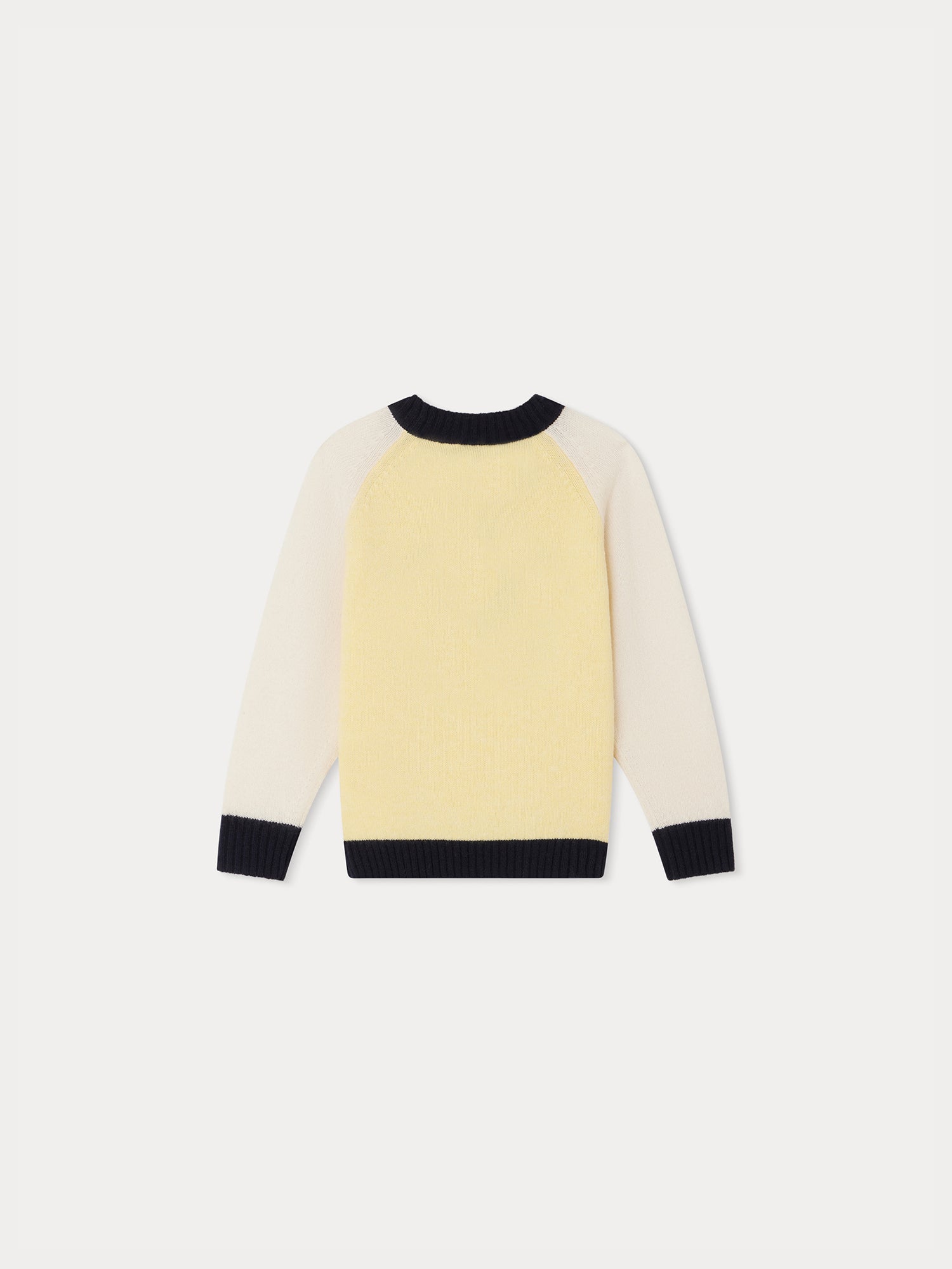Boys Yellow Logo Wool Sweater