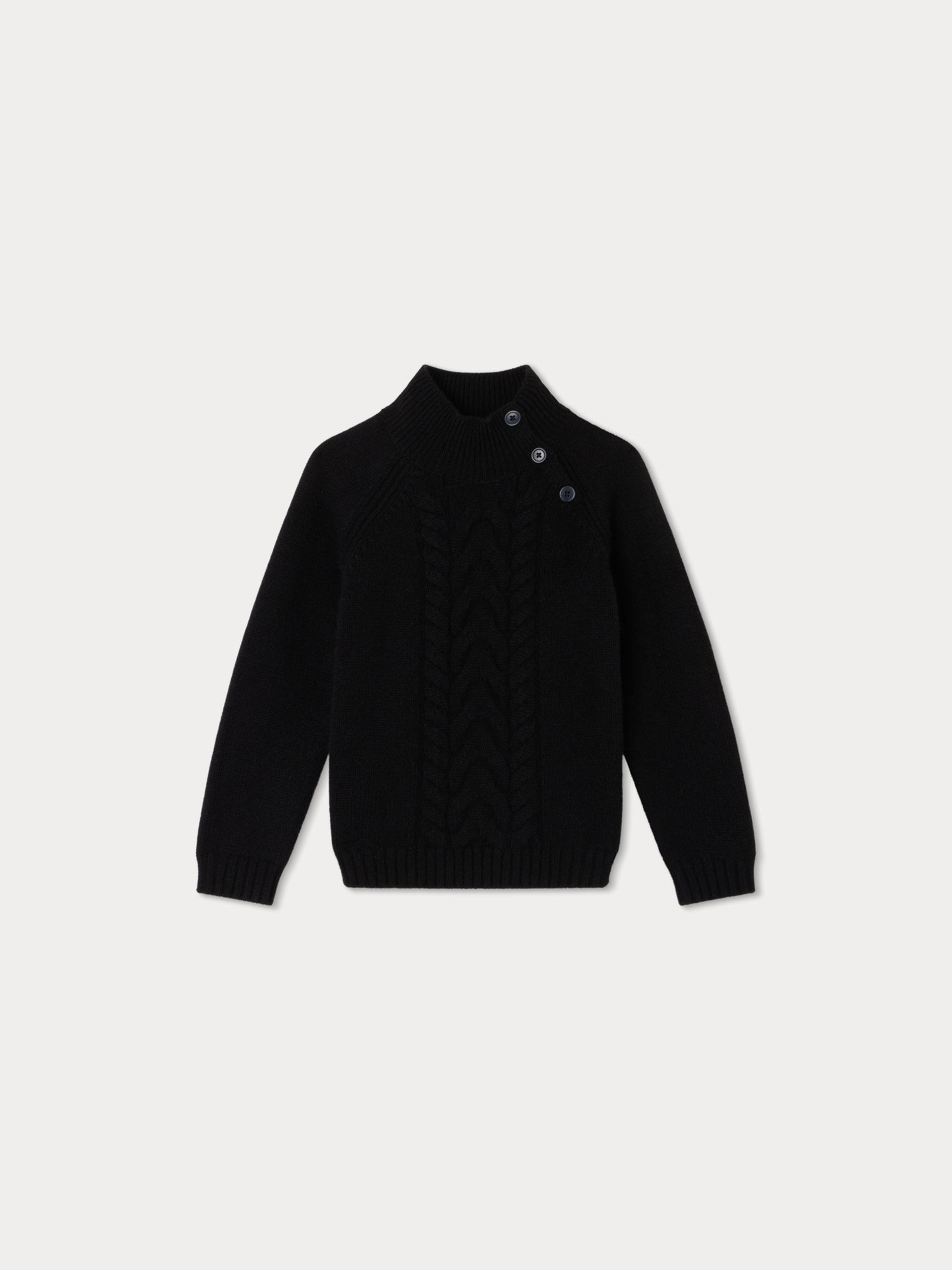 Boys Black Cashmere Sweater