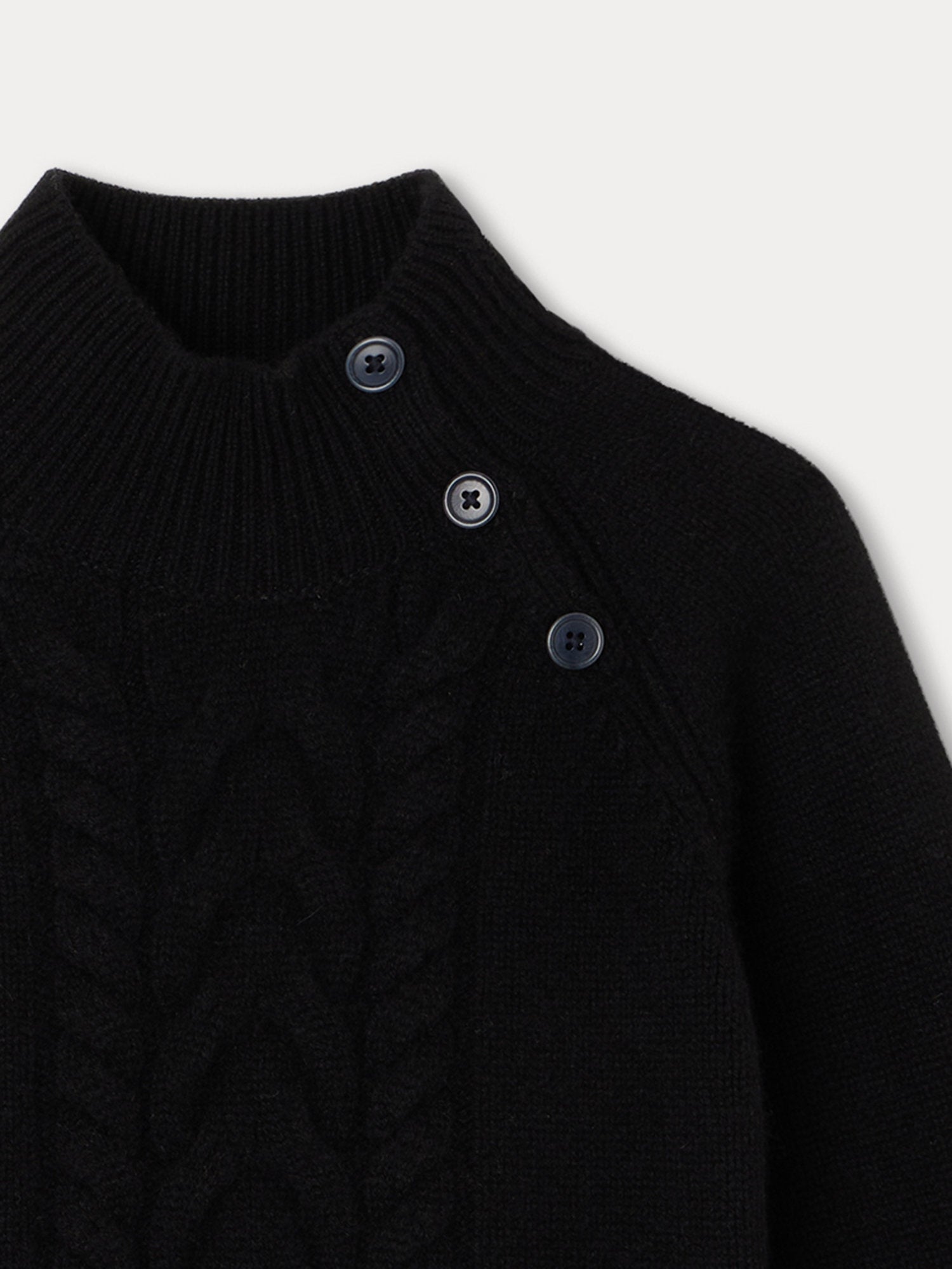 Boys Black Cashmere Sweater