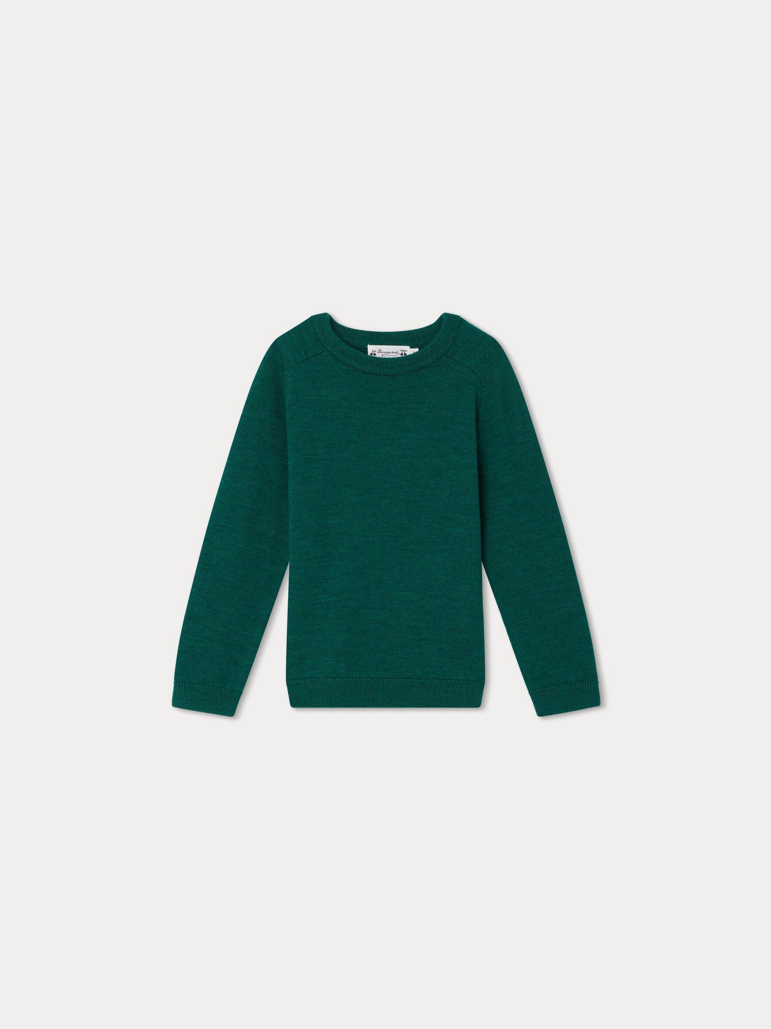 Boys Green Wool Sweater