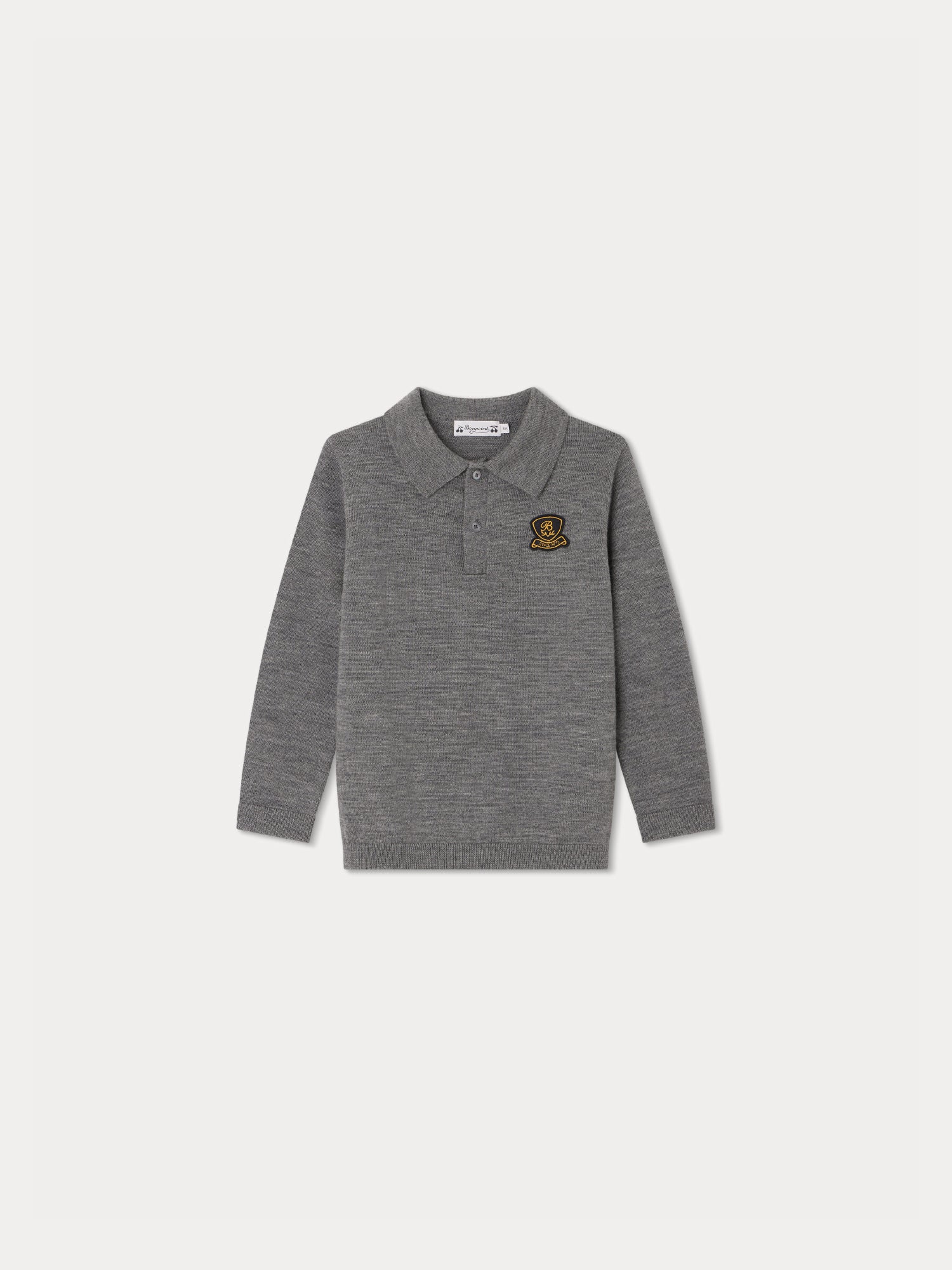 Boys Grey Wool Sweater