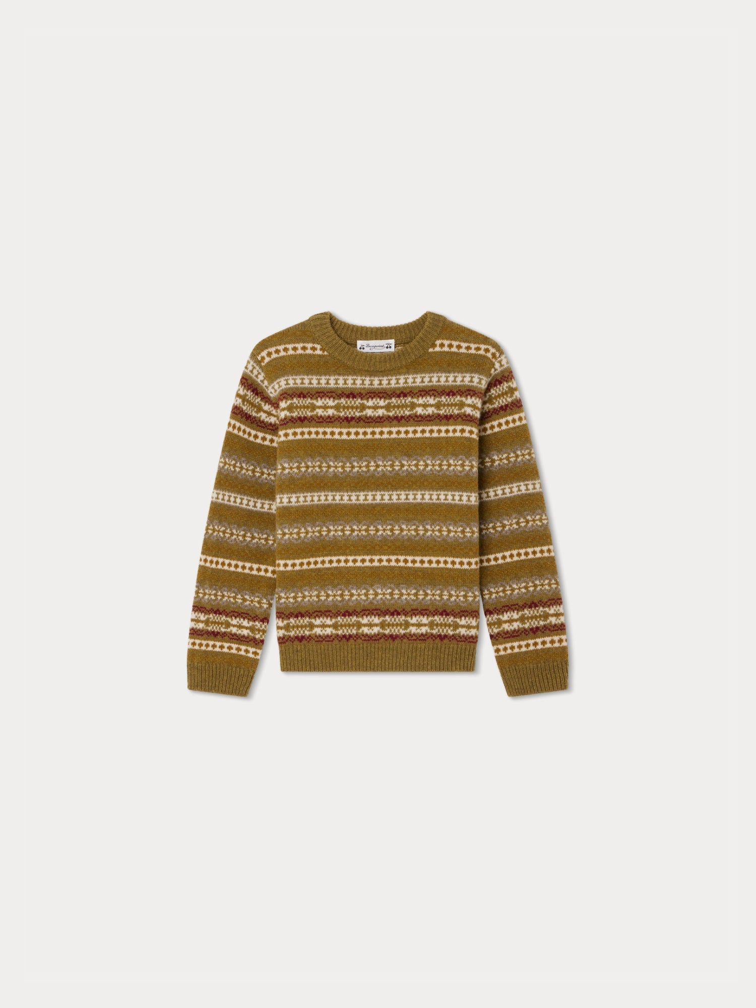 Boys Green Wool Sweater