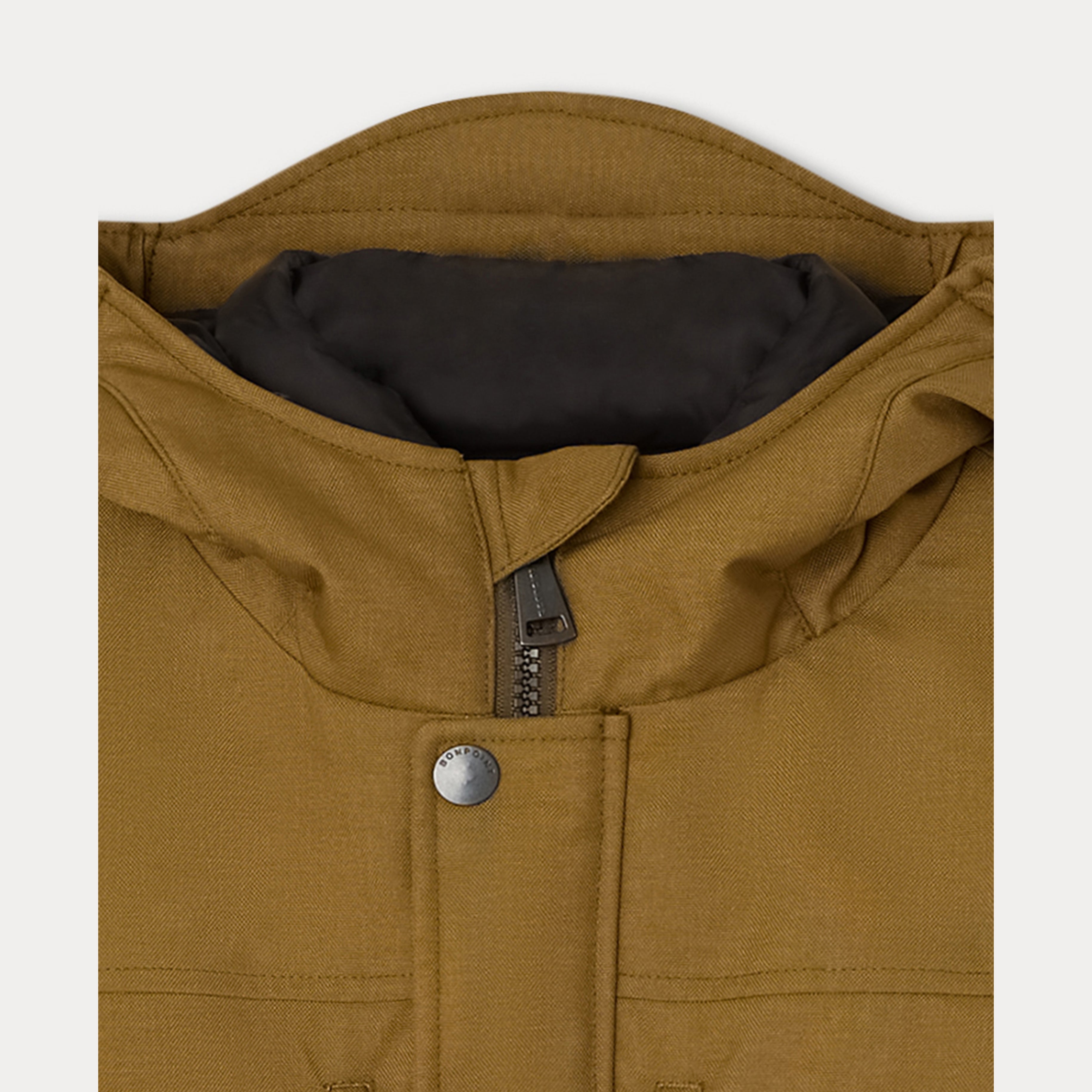 Boys Khaki Padded Down Coat