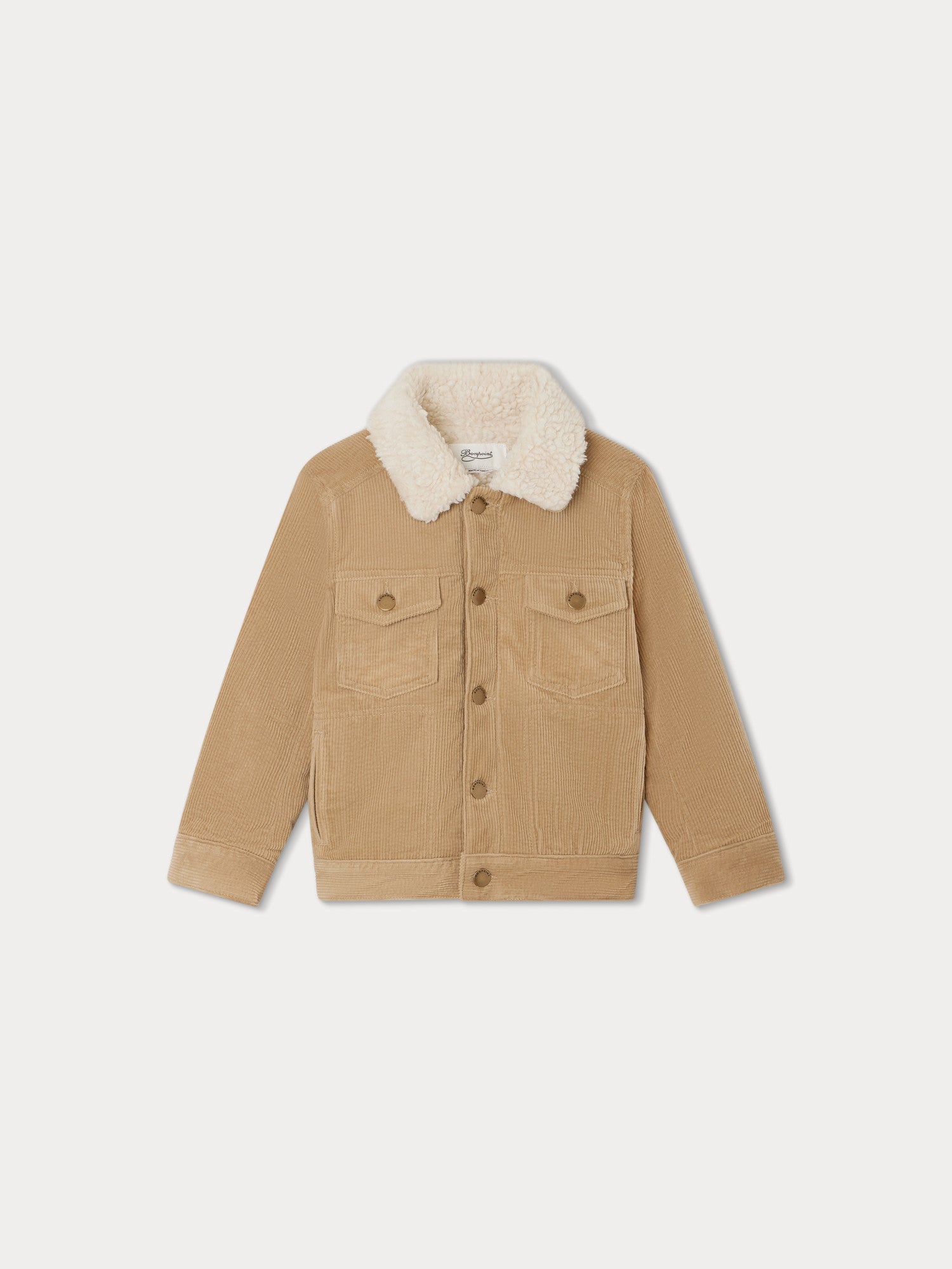 Boys Beige Corduroy Jacket
