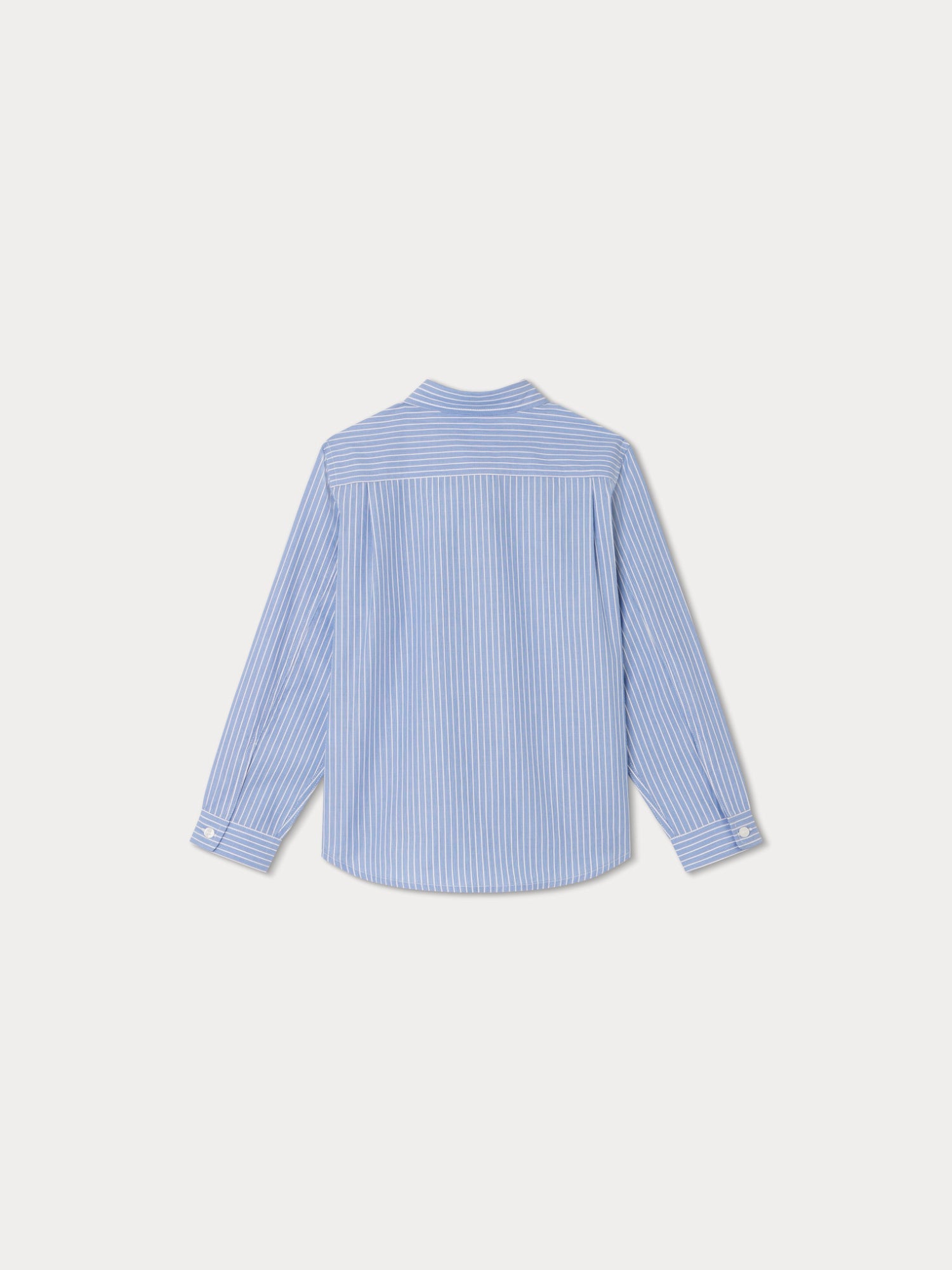 Boys Blue Stripes Cotton Shirt