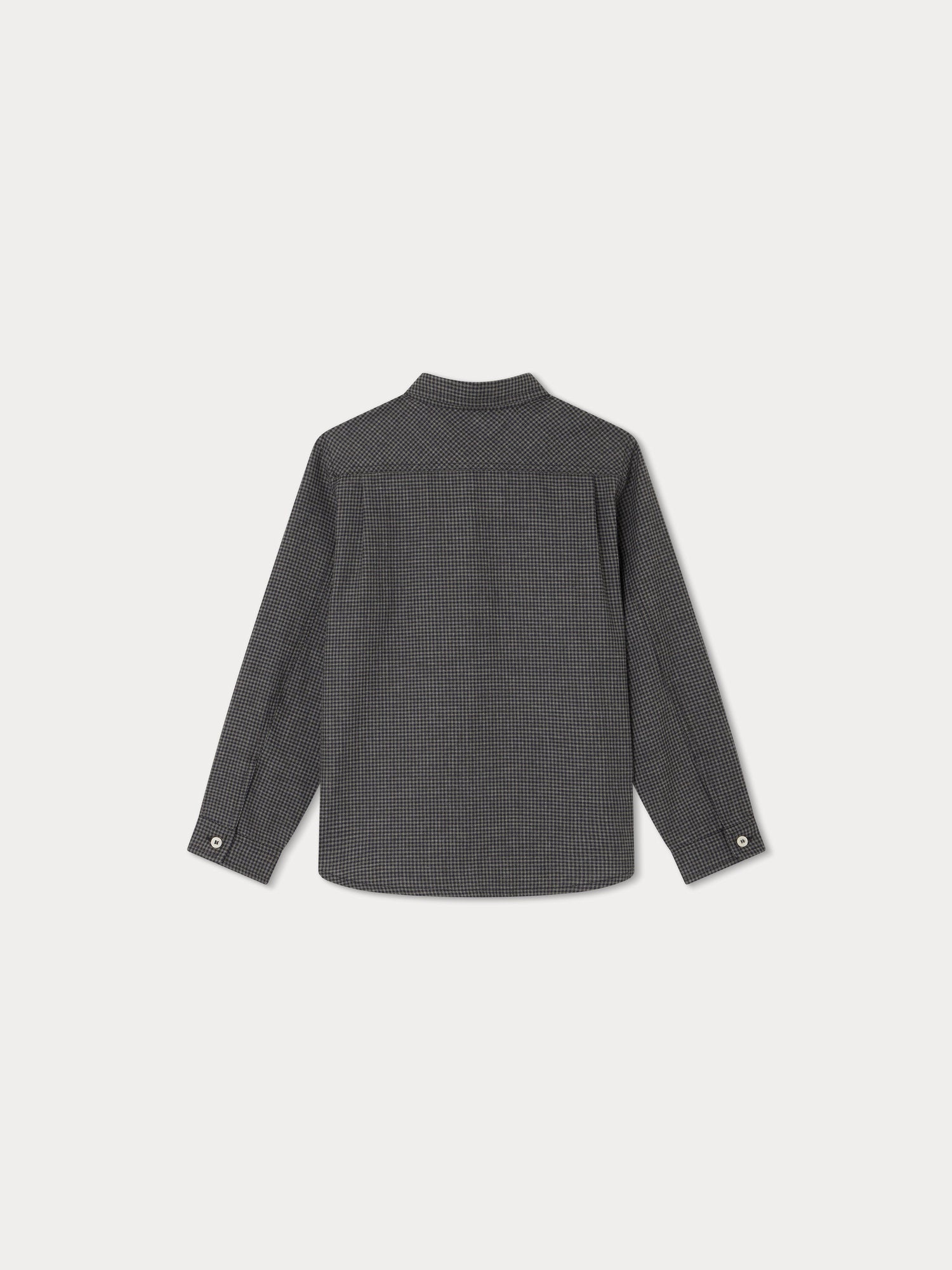 Boys Black Check Cotton Shirt