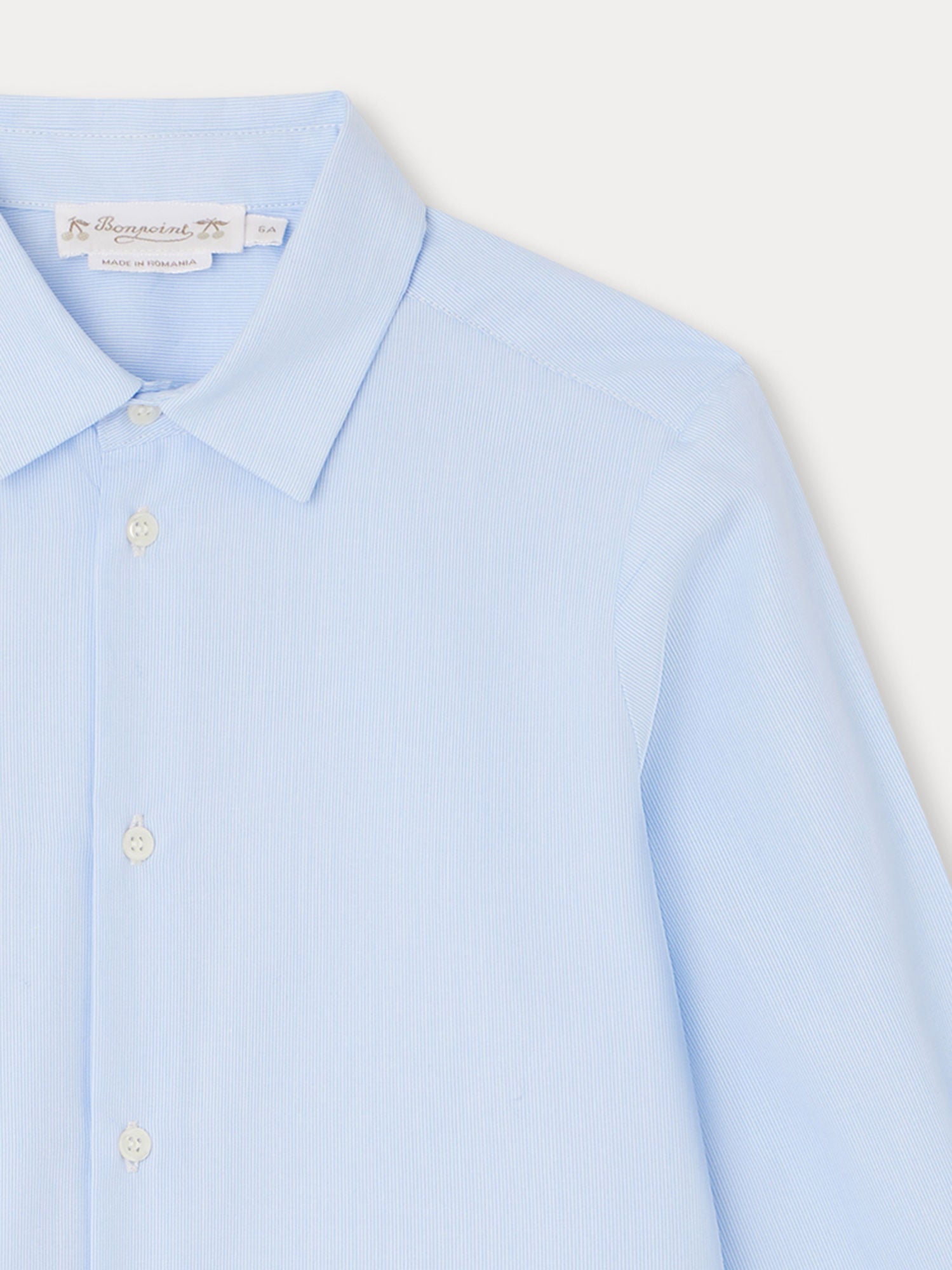 Boys Blue Stripes Cotton Shirt