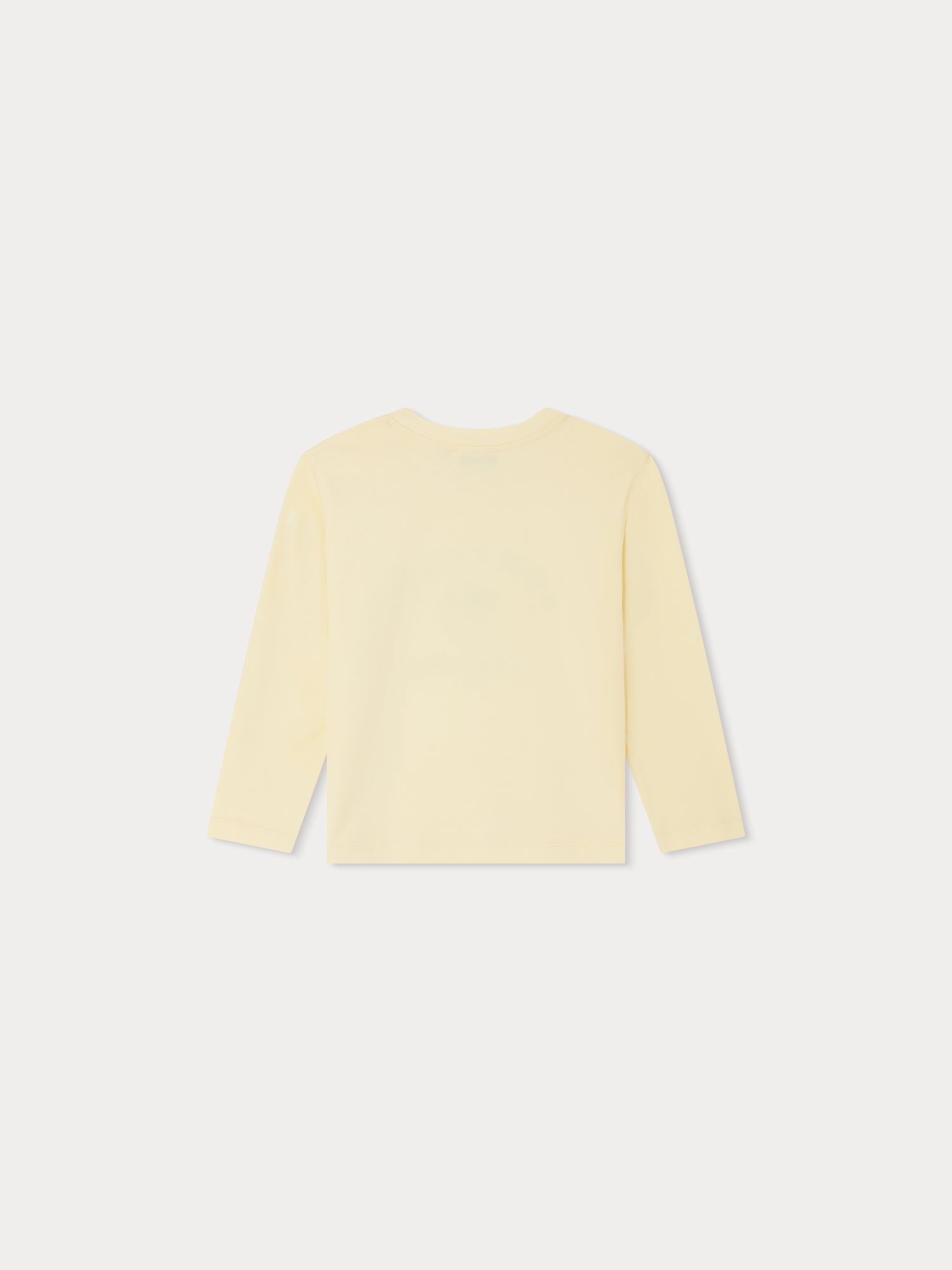 Boys Light Yellow Logo Cotton T-Shirt