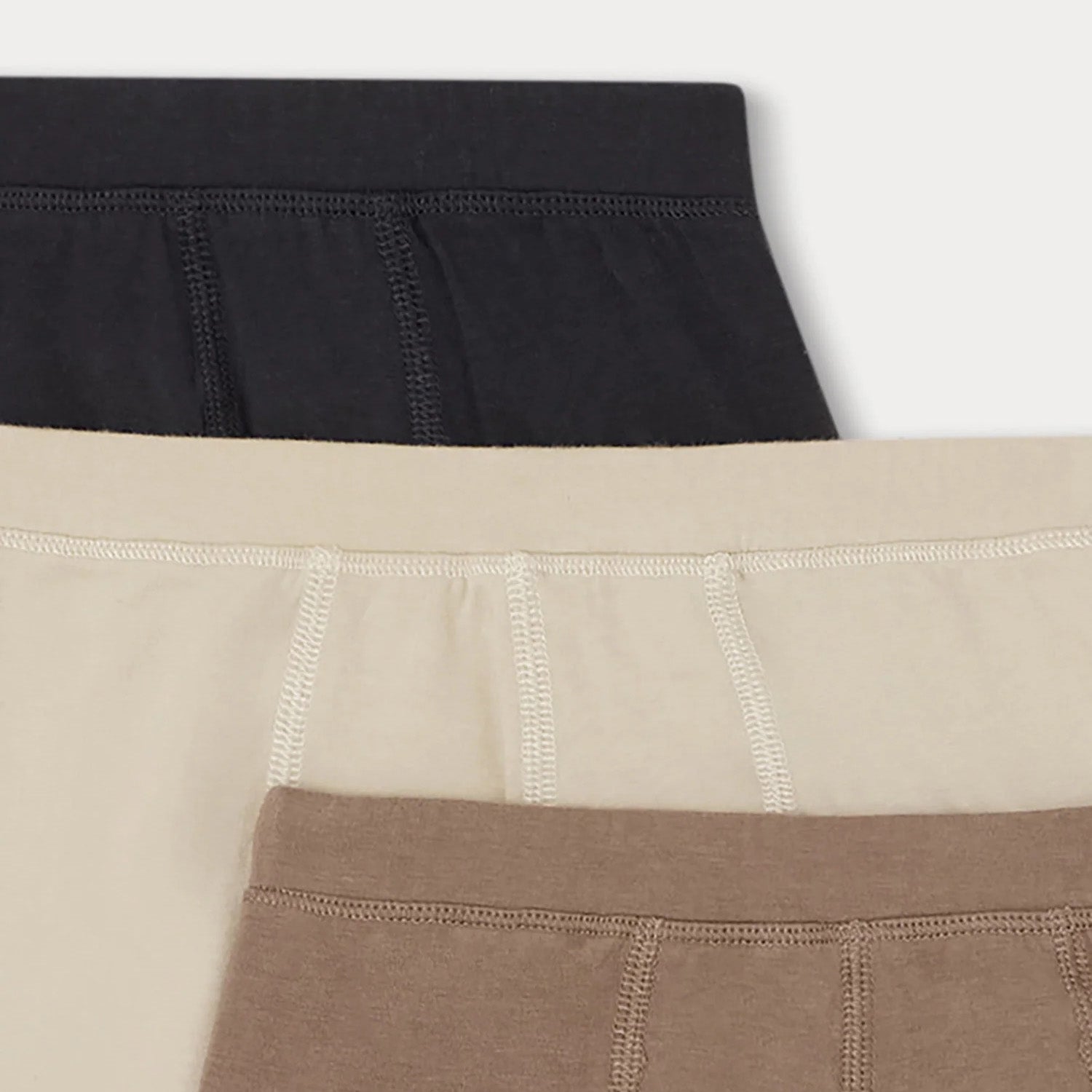 Boys Brown Cotton Underwear Set(3 Pack)