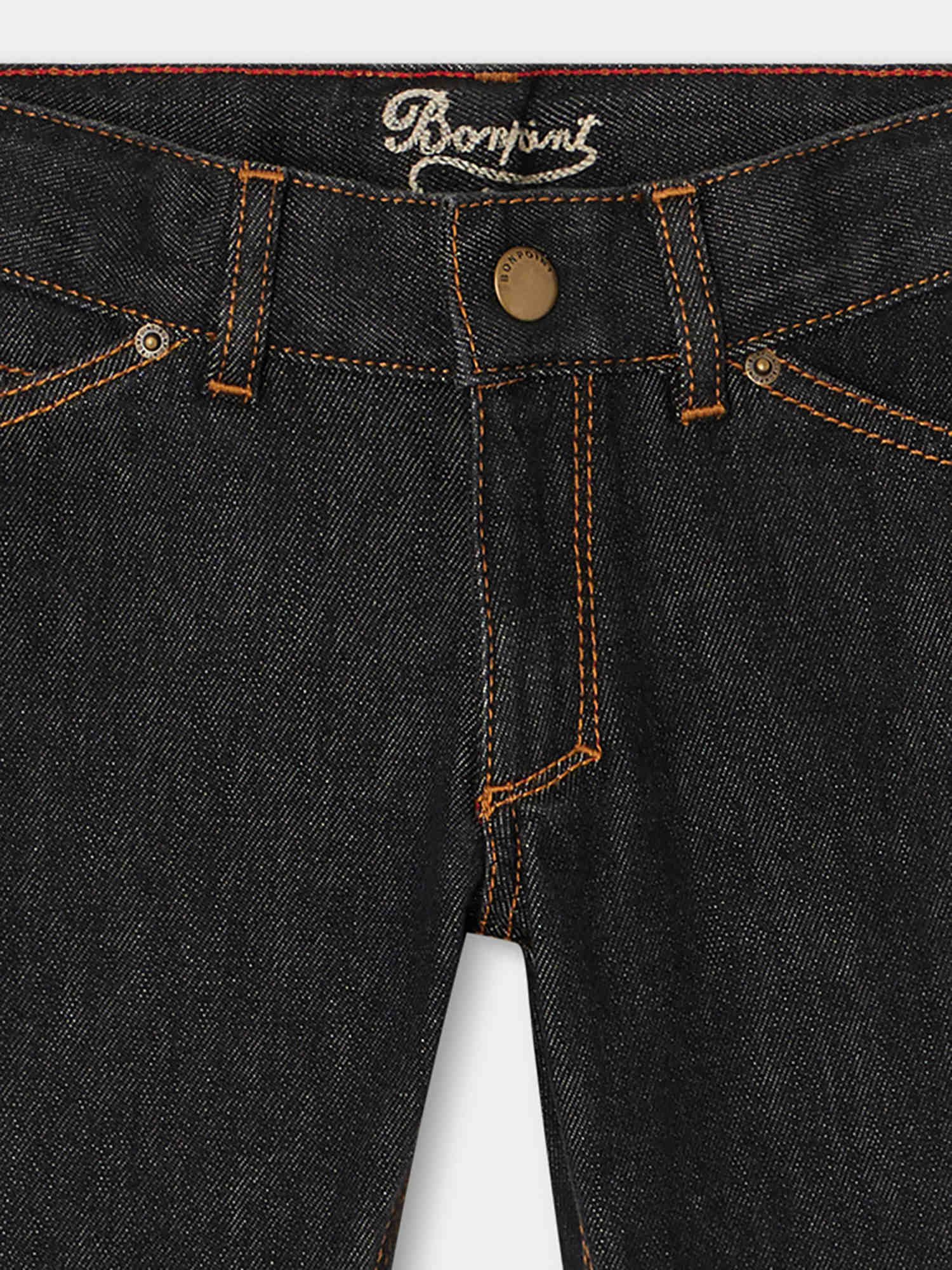 Boys & Girls Black Denim Trousers