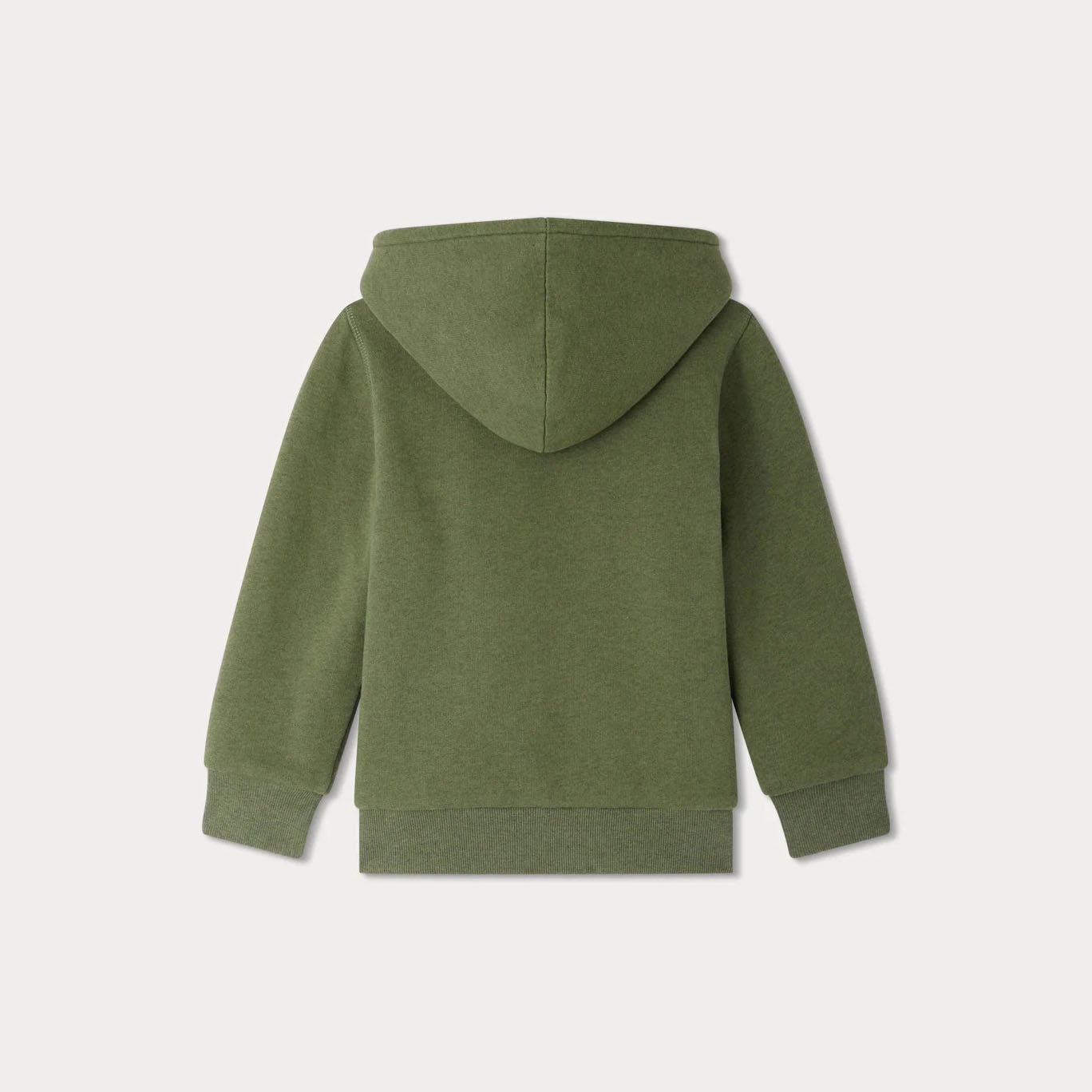 Boys Green Cotton Zip-Up Top