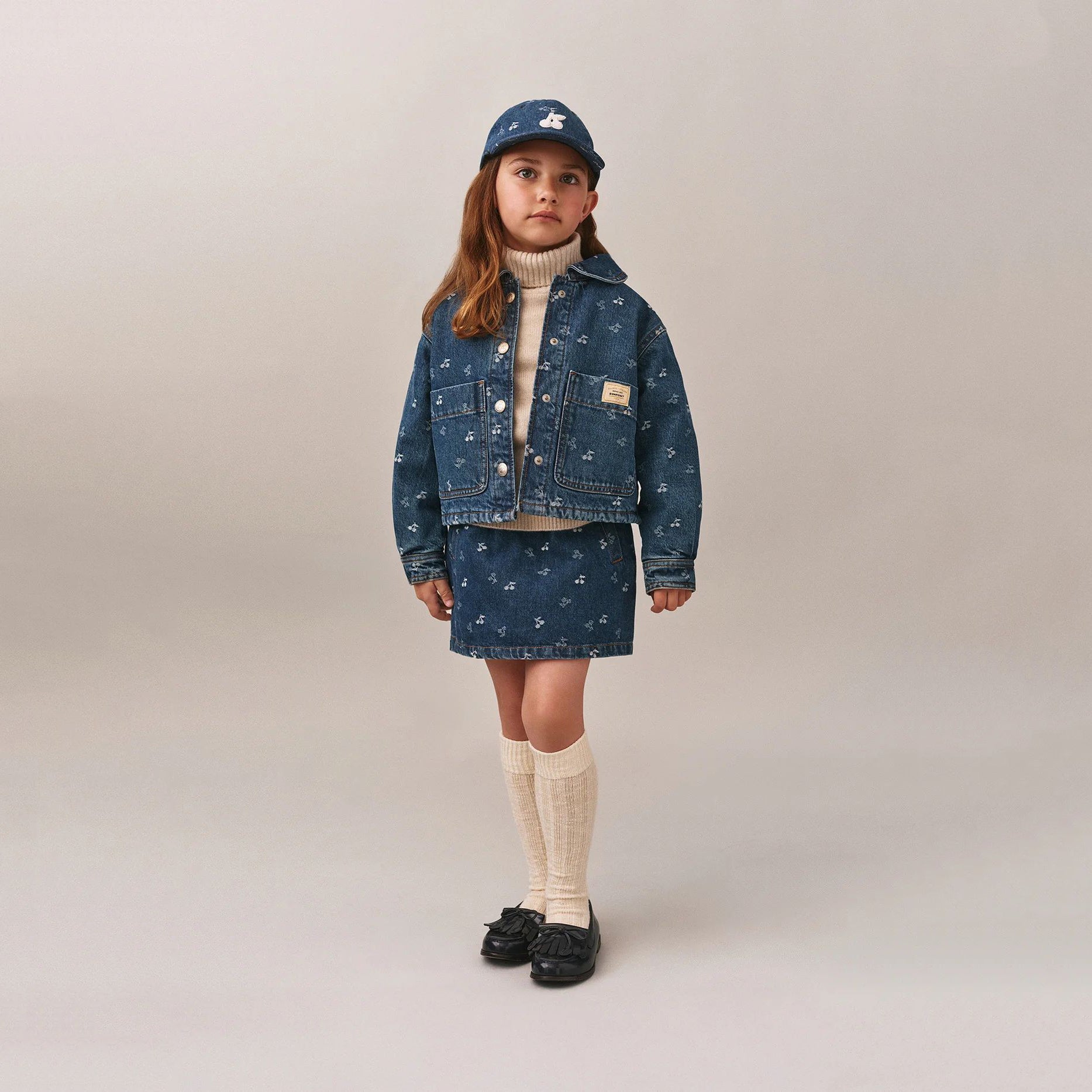 Girls Blue Denim Skirt
