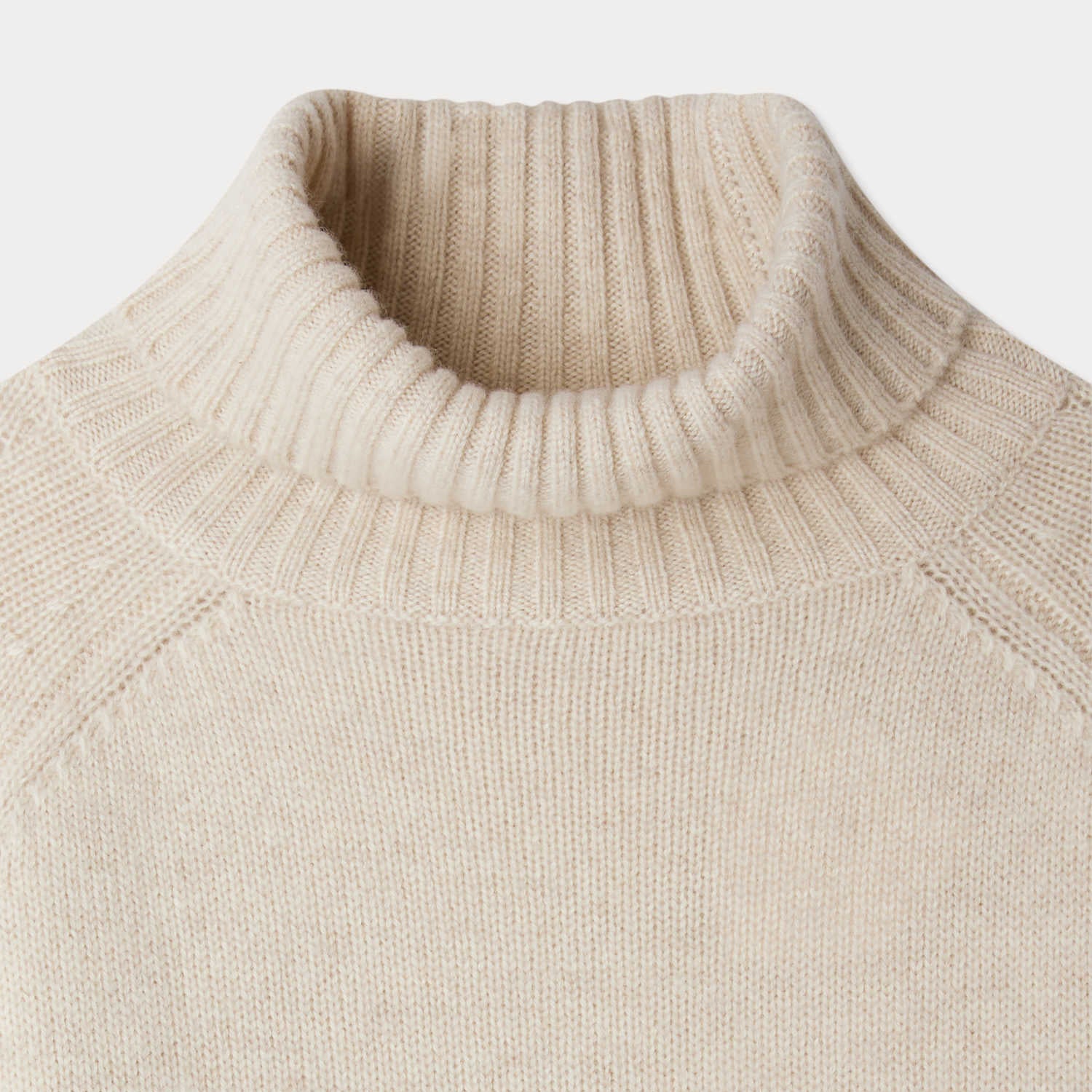 Girls Beige Cashmere Sweater