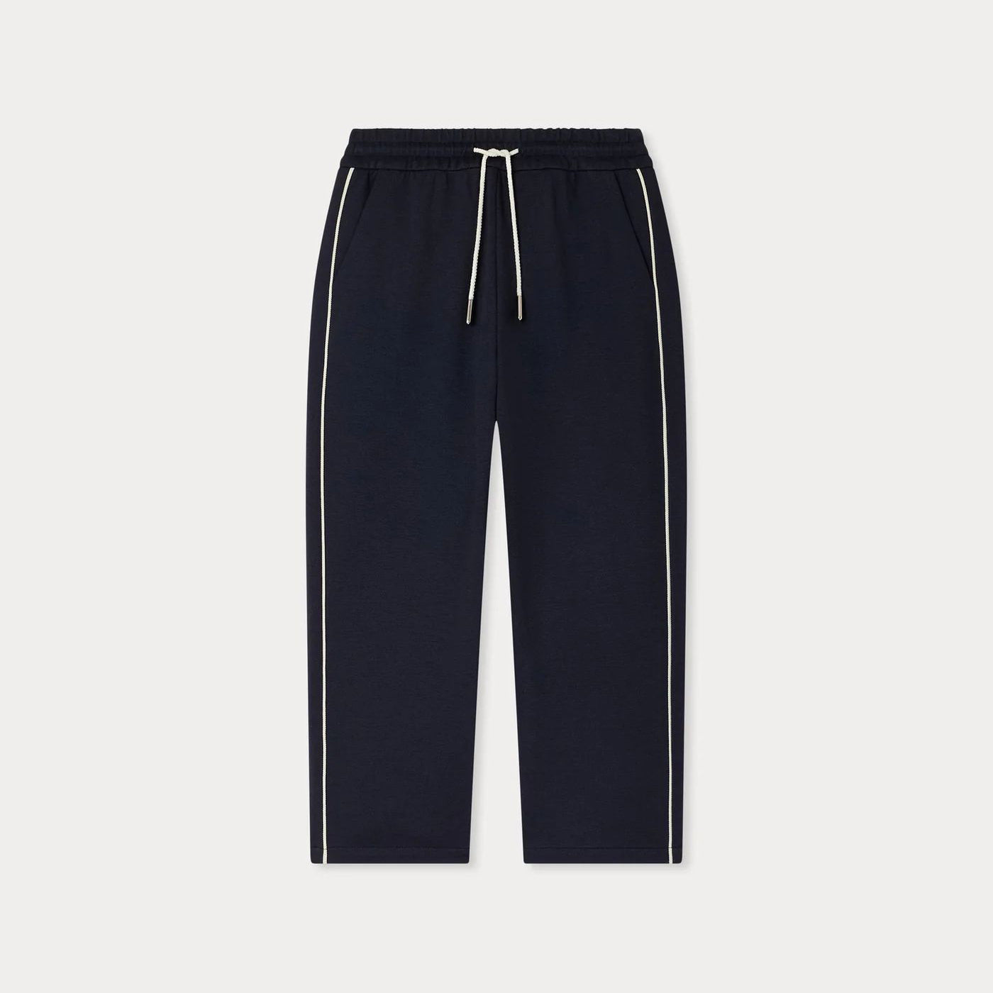 Girls Navy Embroidered Logo Trousers