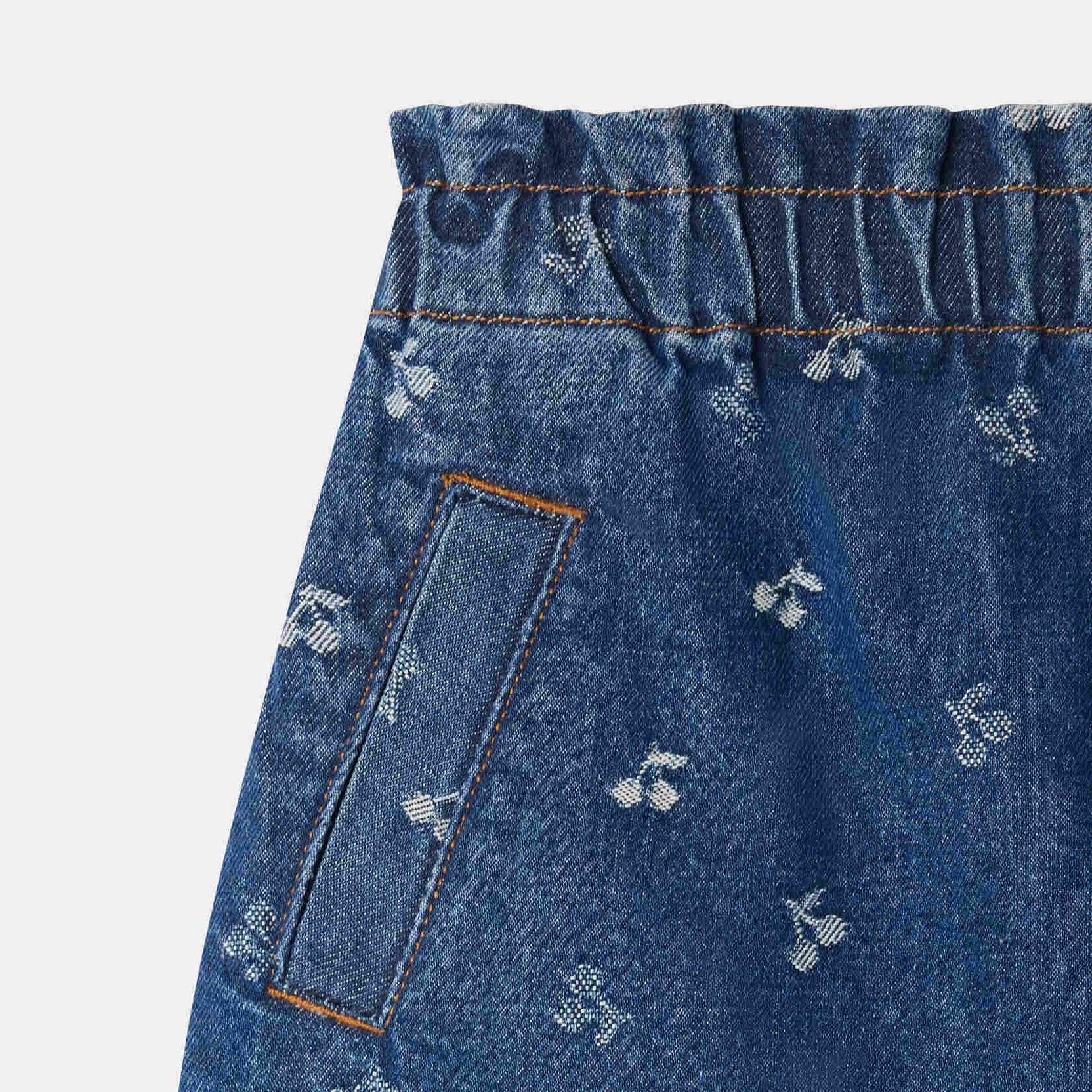 Girls Blue Denim Skirt