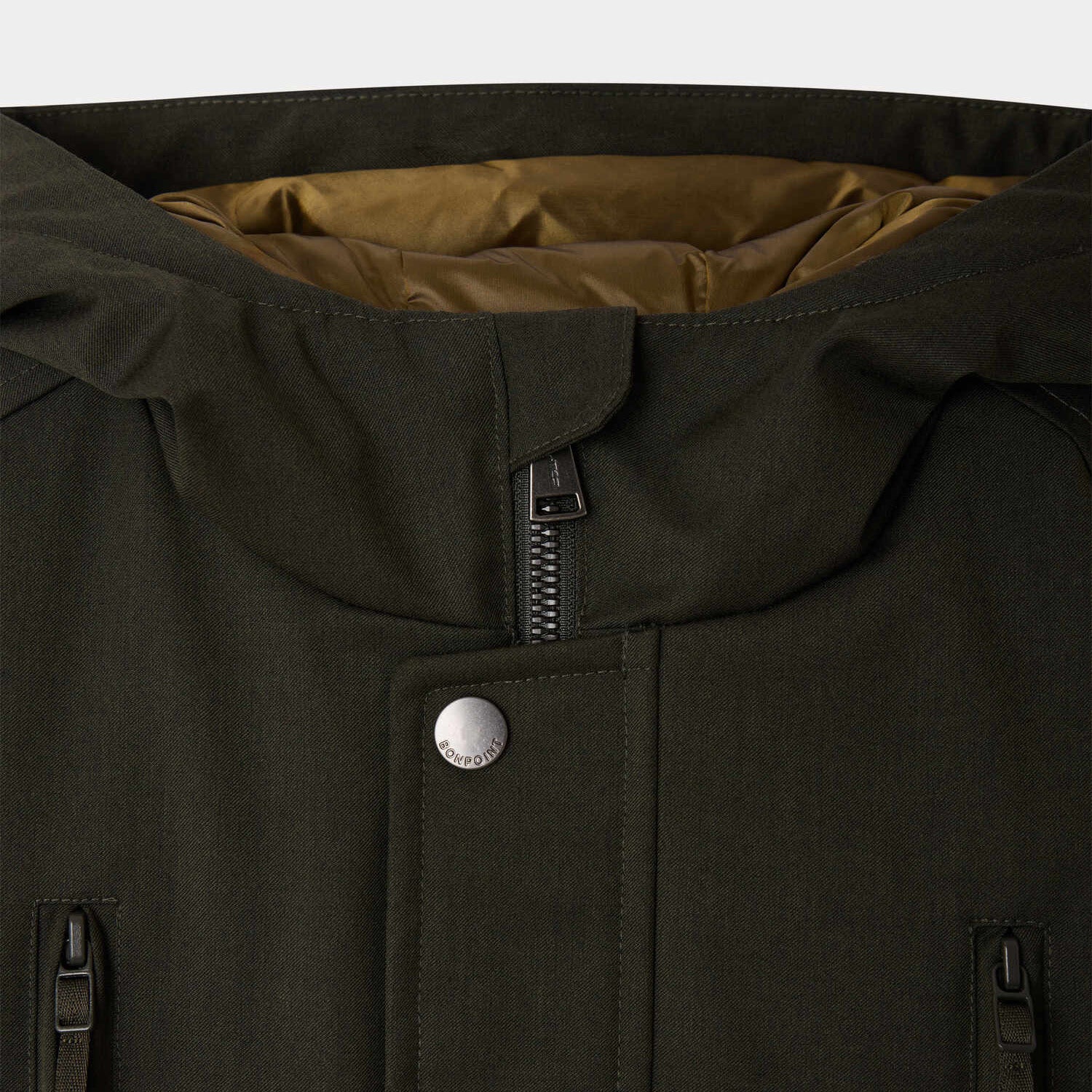 Boys Khaki Padded Down Coat