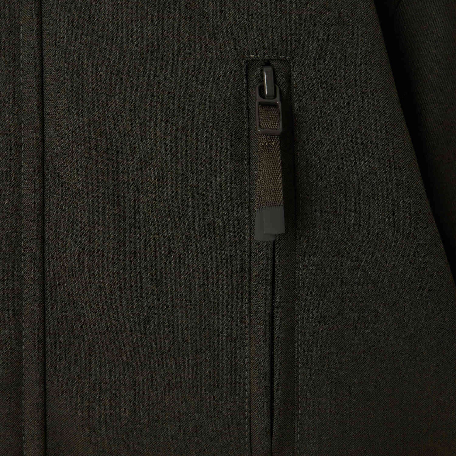 Boys Khaki Padded Down Coat