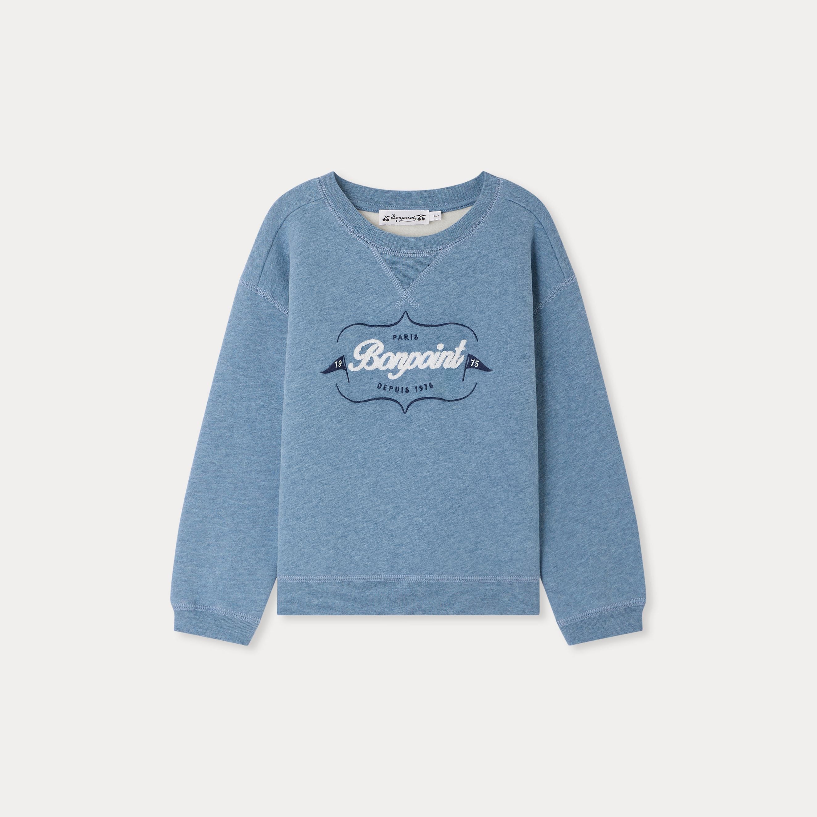 Boys Blue Cotton Sweatshirt
