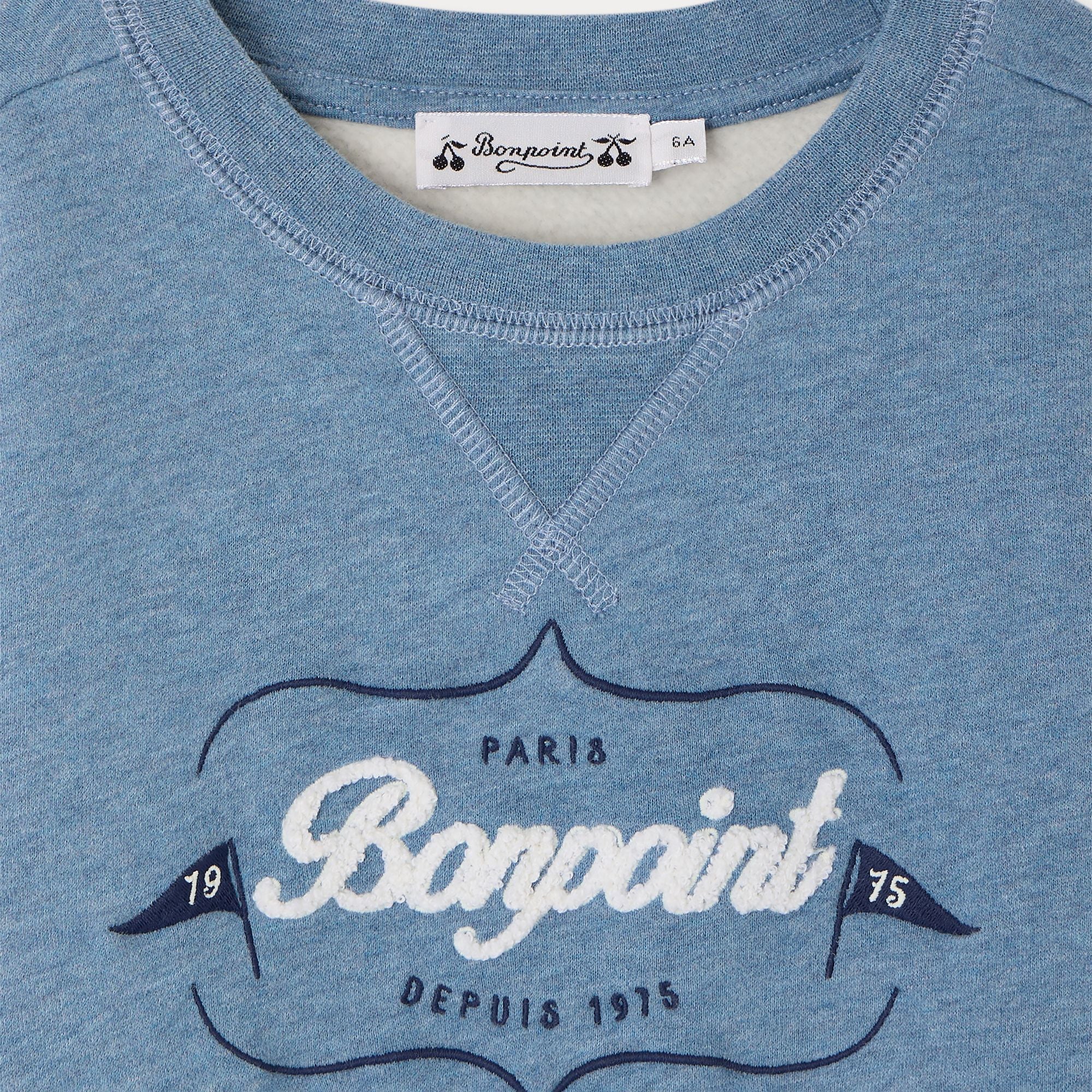 Boys Blue Cotton Sweatshirt