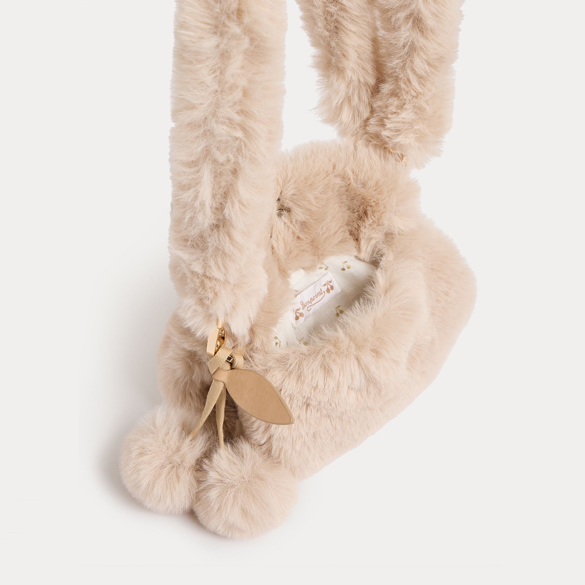 Girls Beige Faux Fur Hand Warmer(16 x 12 cm)