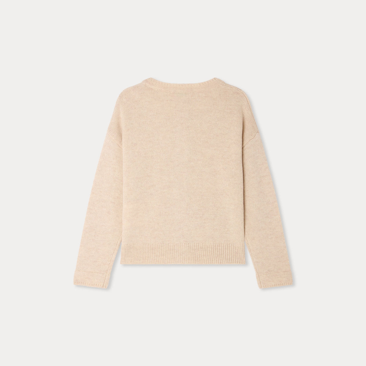 Gilet en cachemire beige pour filles