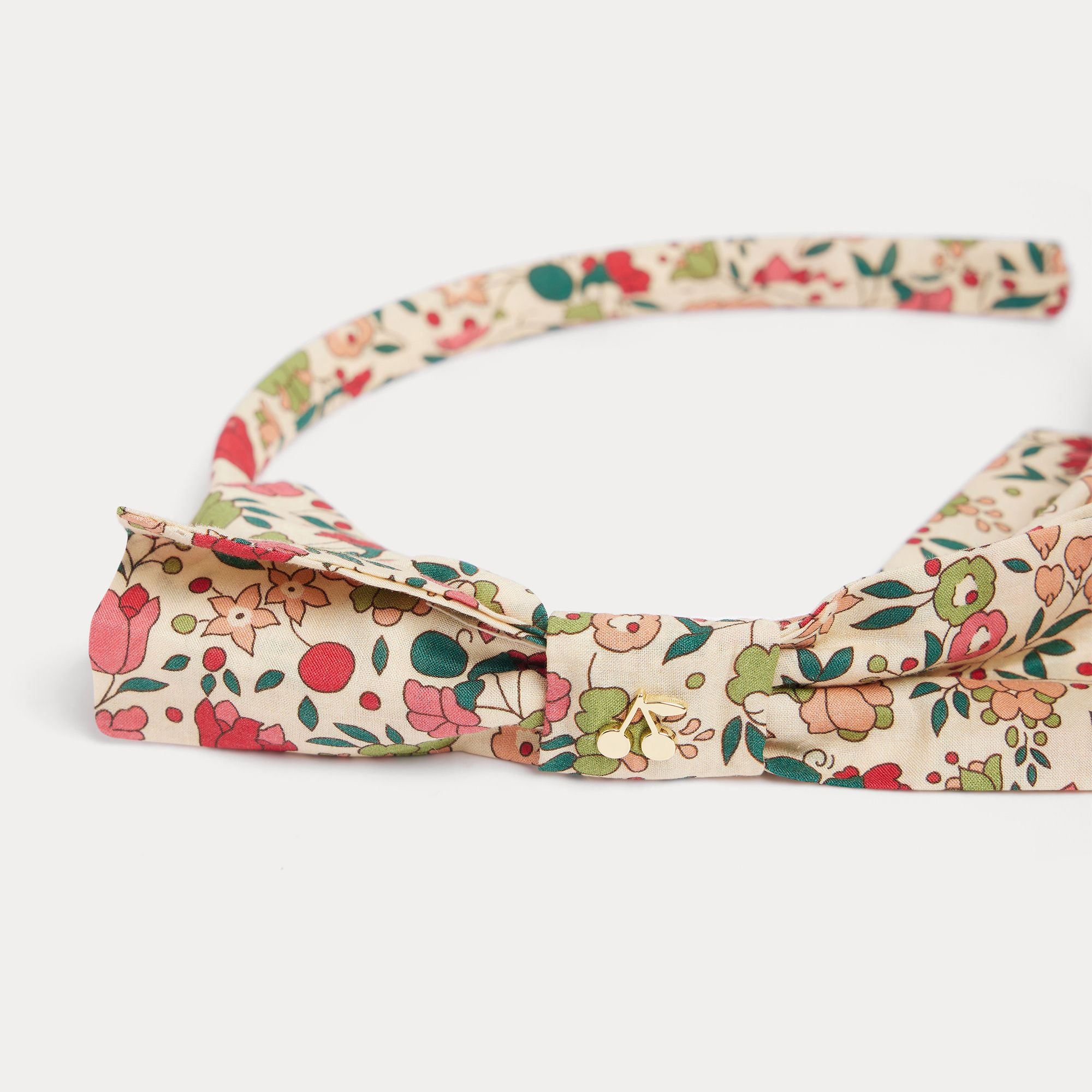 Girls Multicolor Floral Bow Headband