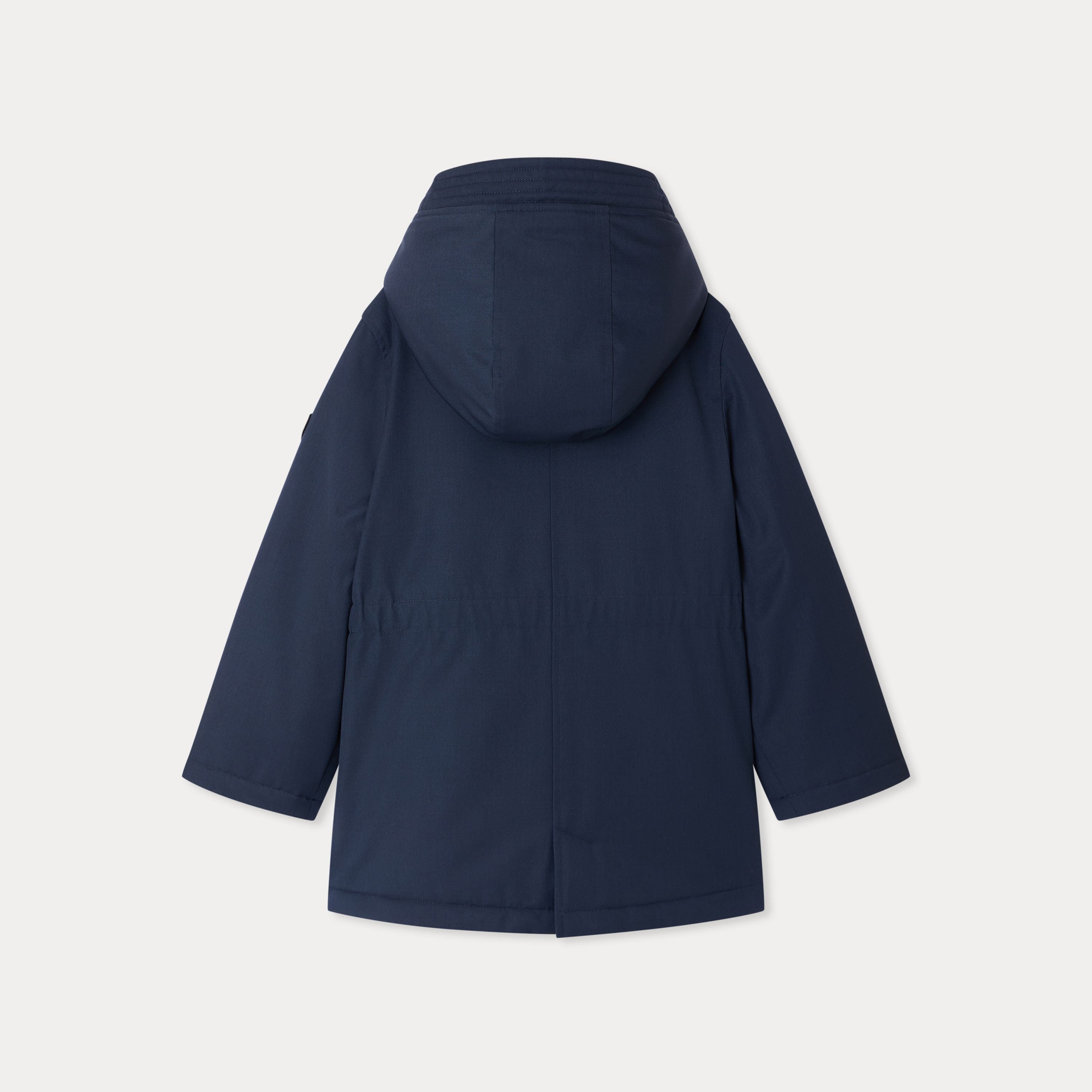 Girls Navy Hooded Coat