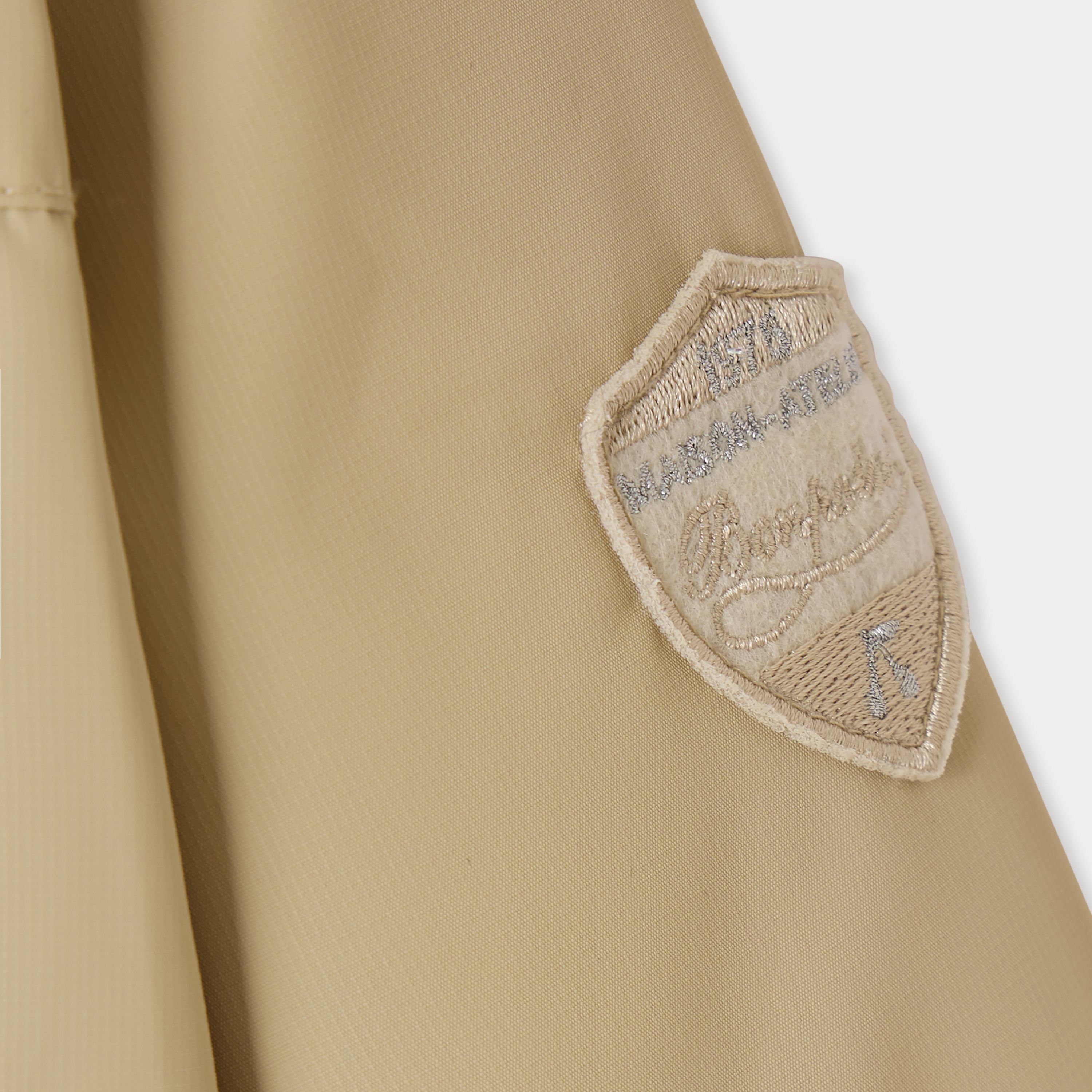 Girls Beige Hooded Coat