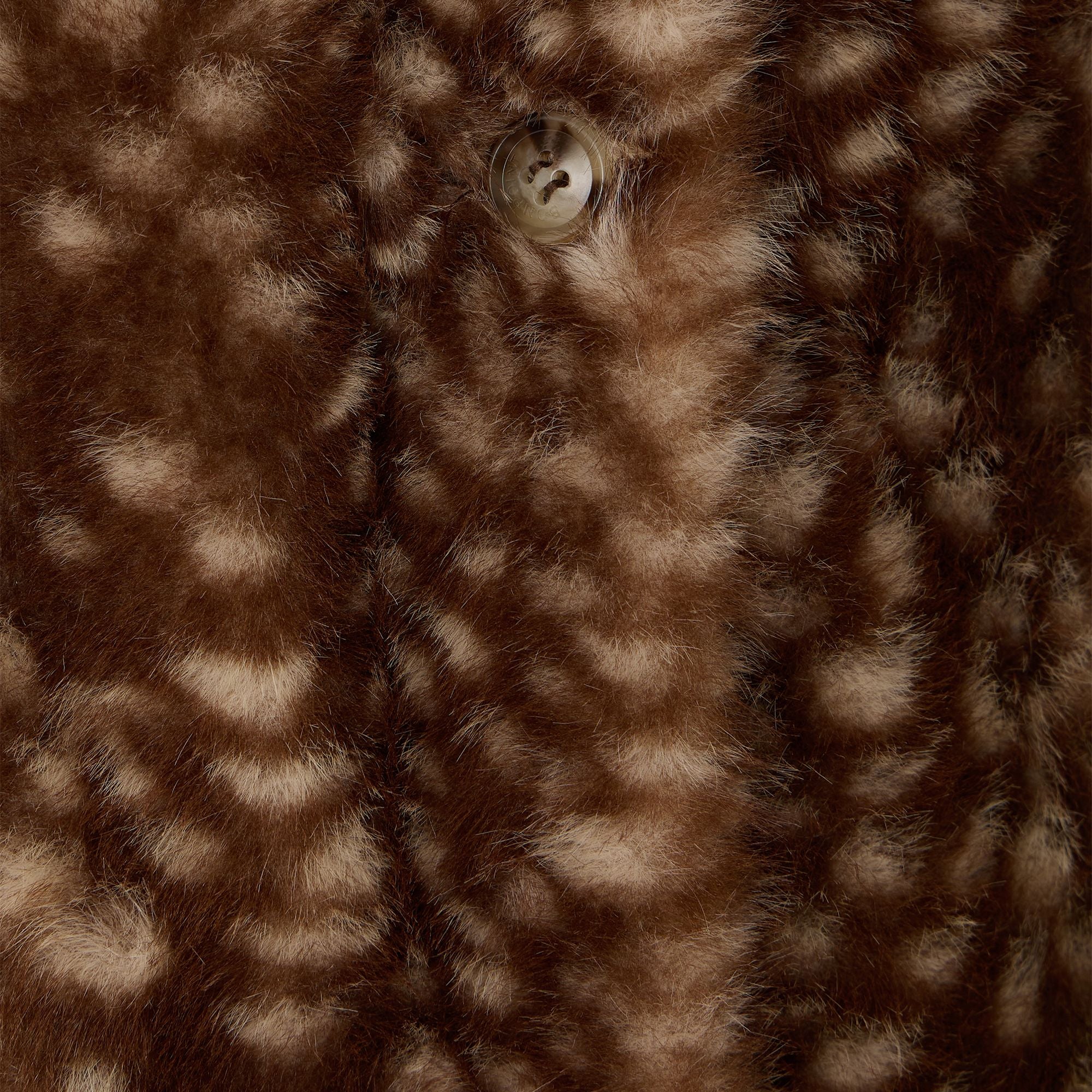Girls Caramel Faux Fur Coat