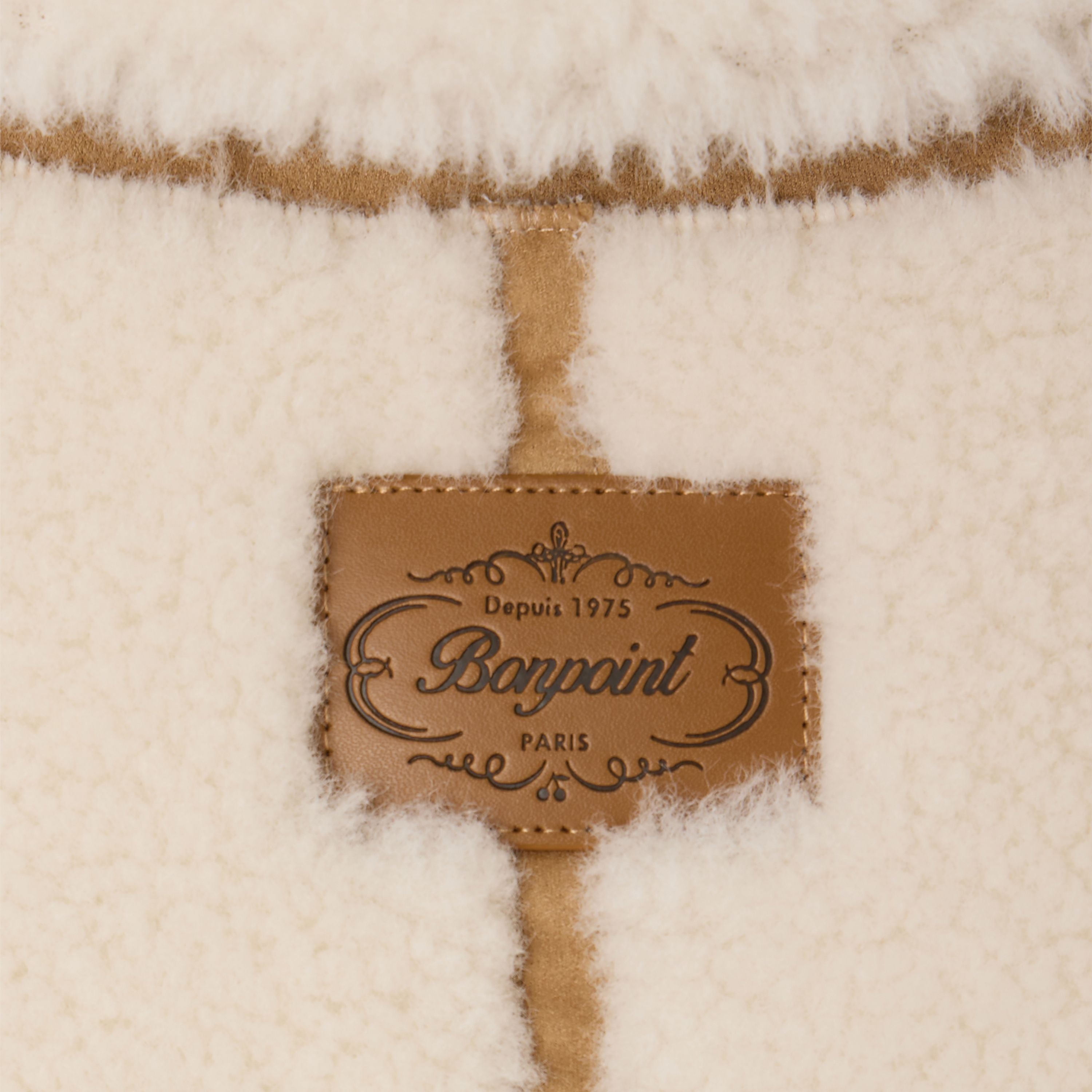 Girls White Sherpa Fleece Coat