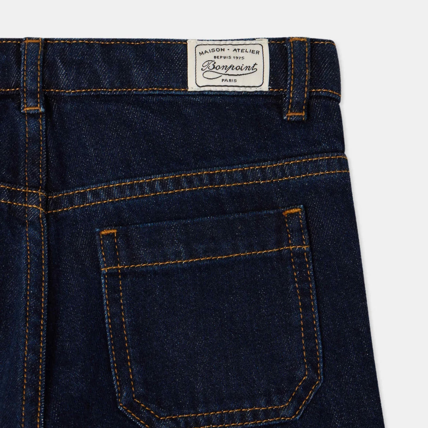 Girls Dark Blue Denim Trousers