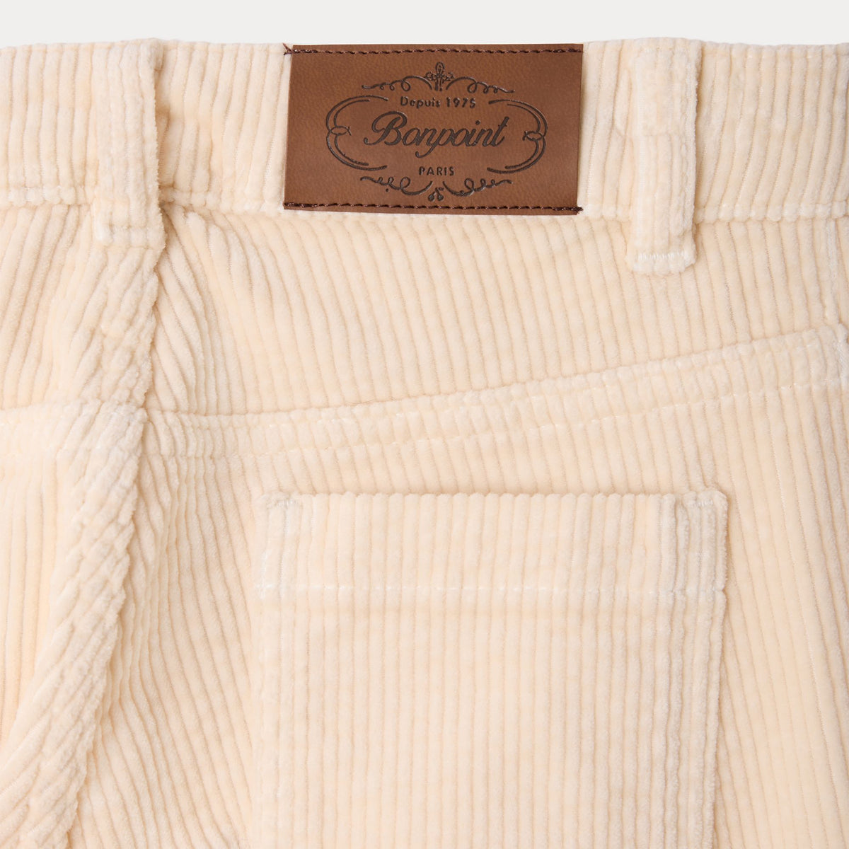 Girls Ivory Corduroy Trousers