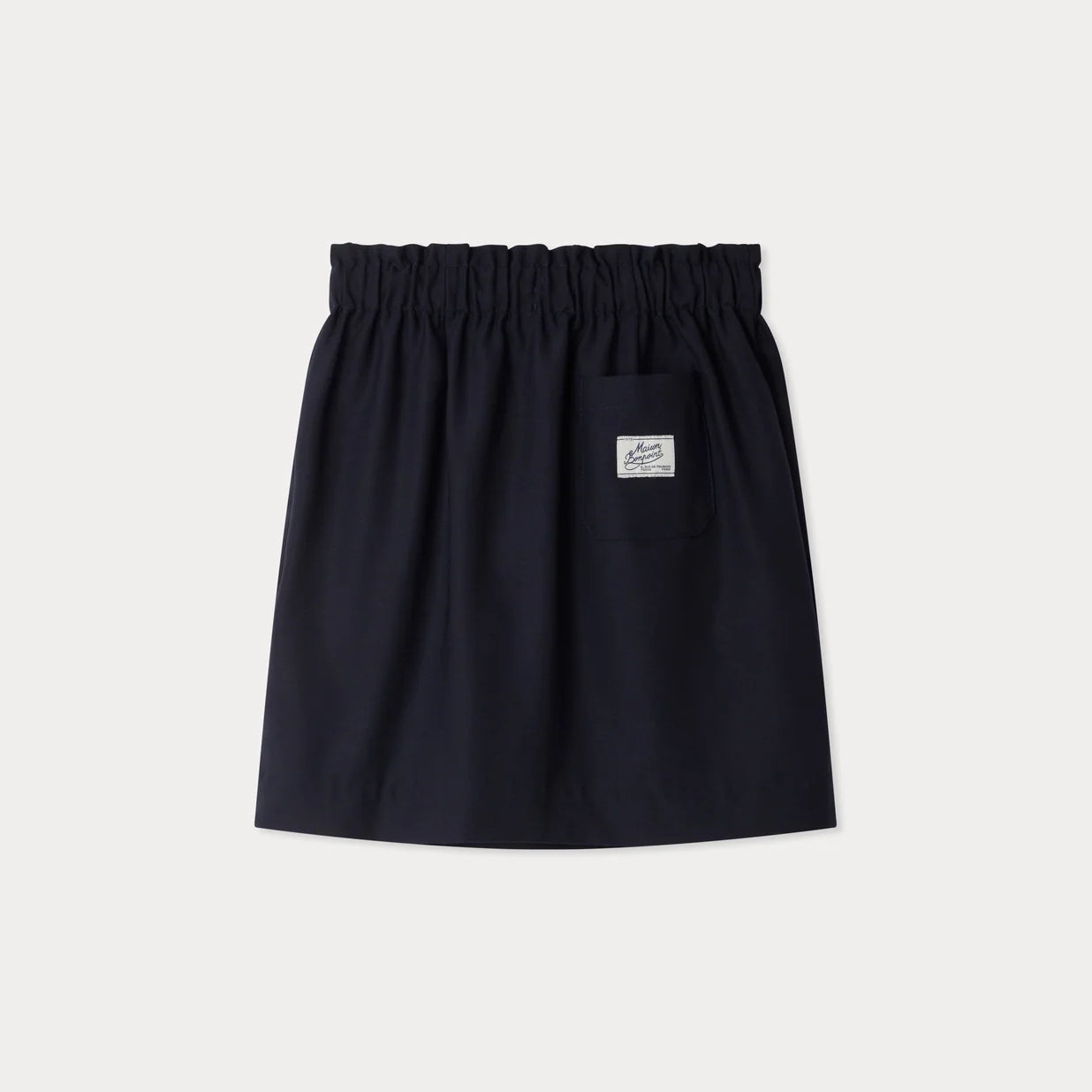 Girls Navy Wool Skirt