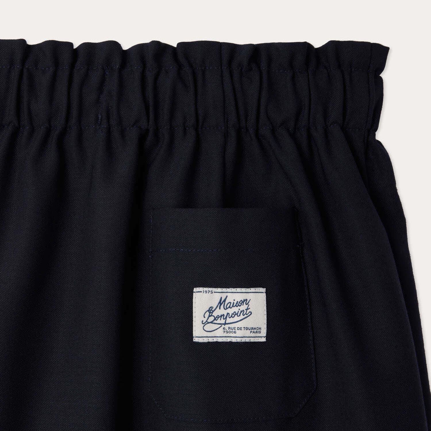 Girls Navy Wool Skirt
