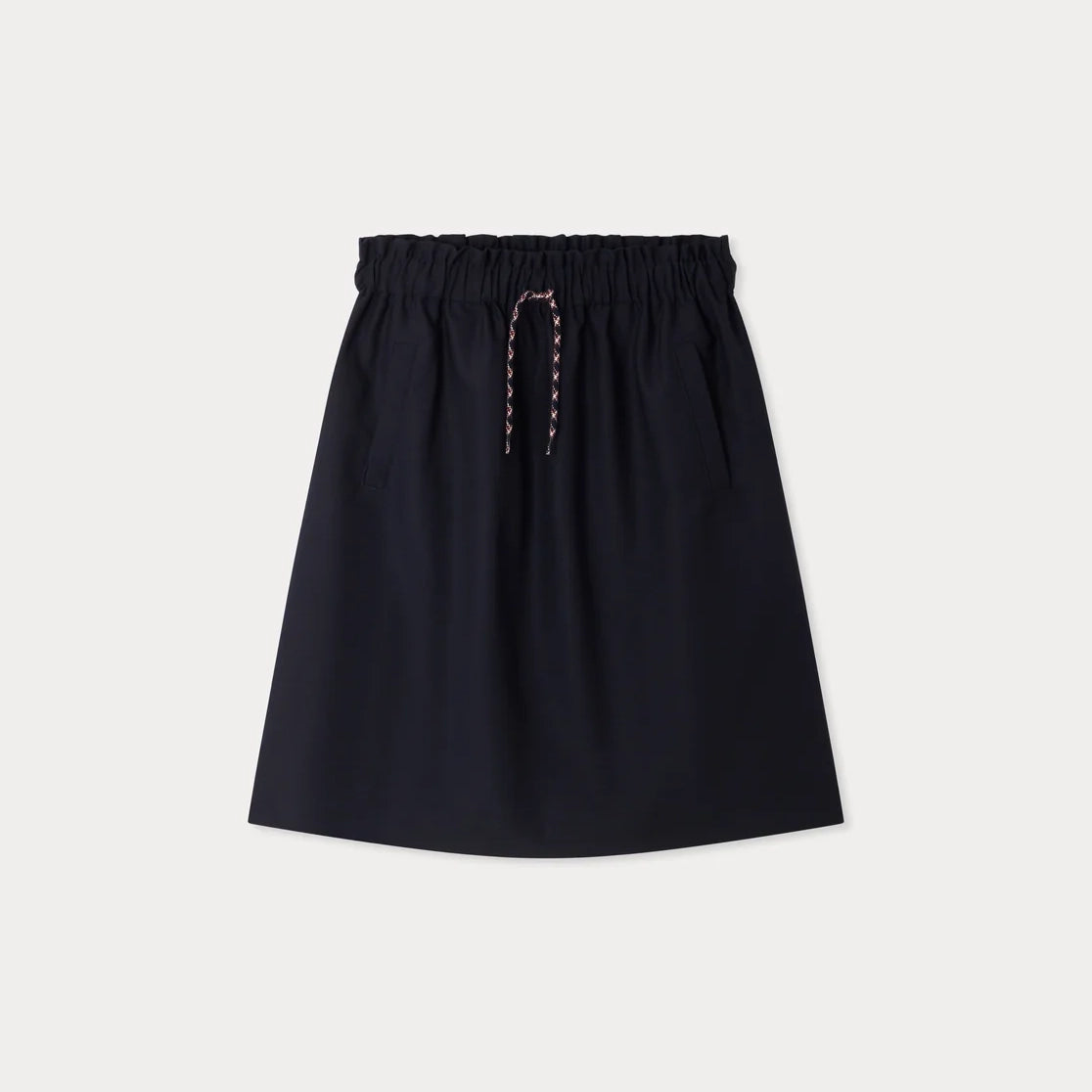 Women Navy Wool Skirt