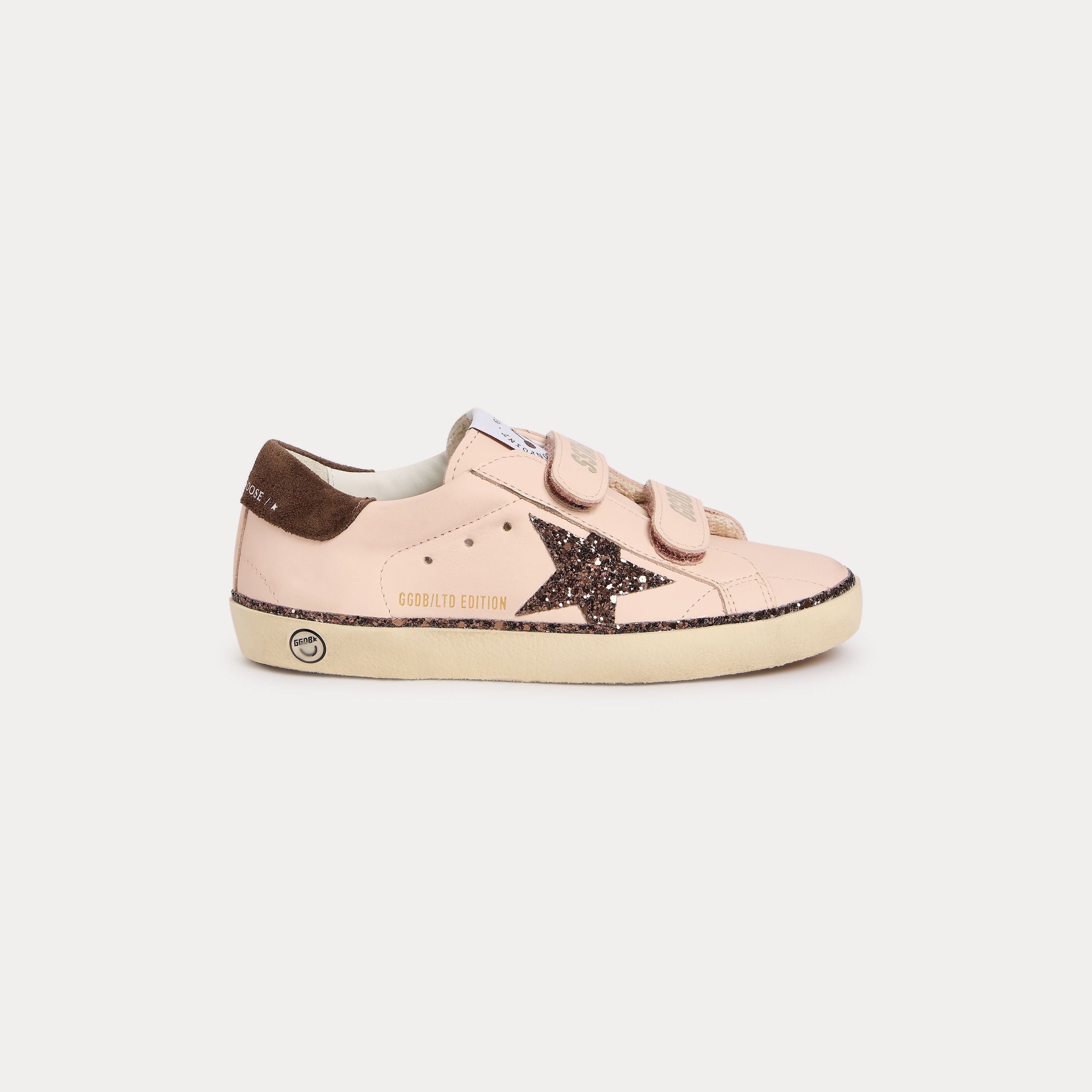 Girls Rose Velcro Shoes