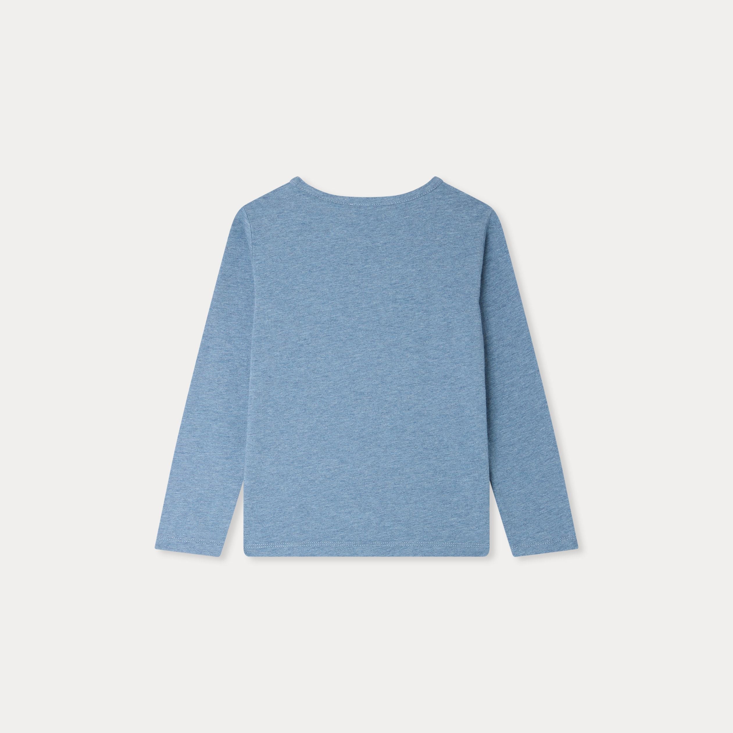 Girls Blue Logo Cotton T-Shirt